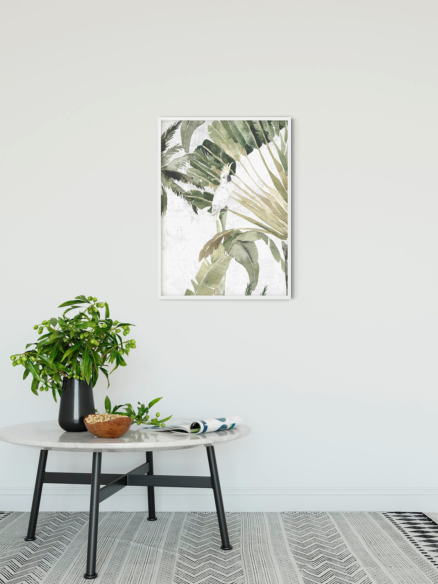 Komar Bild »Oiseau Cacadoo«, Natur, (1 St.), Wandbild zur Dekoration - ohne Rahmen