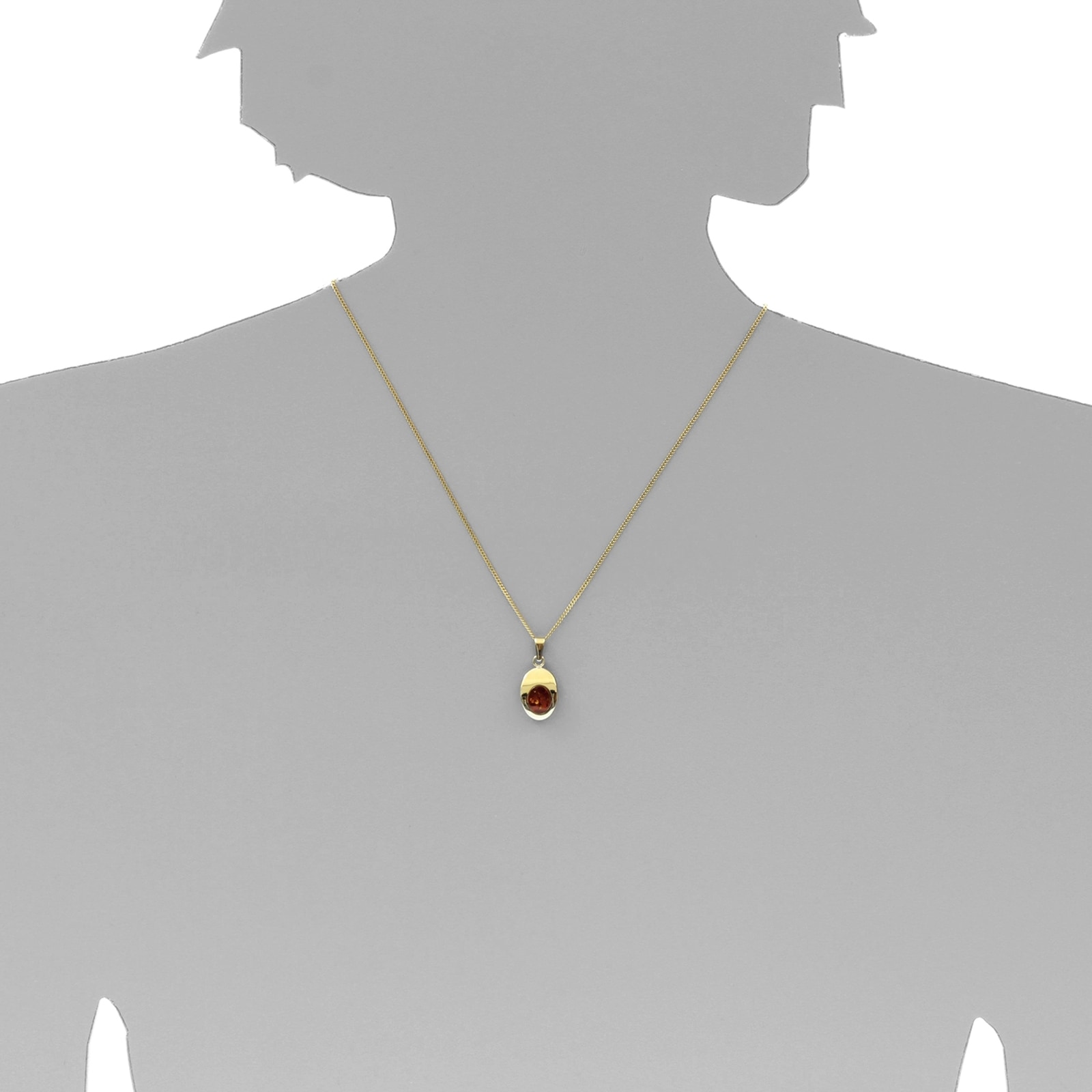 OSTSEE-SCHMUCK Kettenanhänger »- Jessie - Gold 333/000 - Bernstein« ()