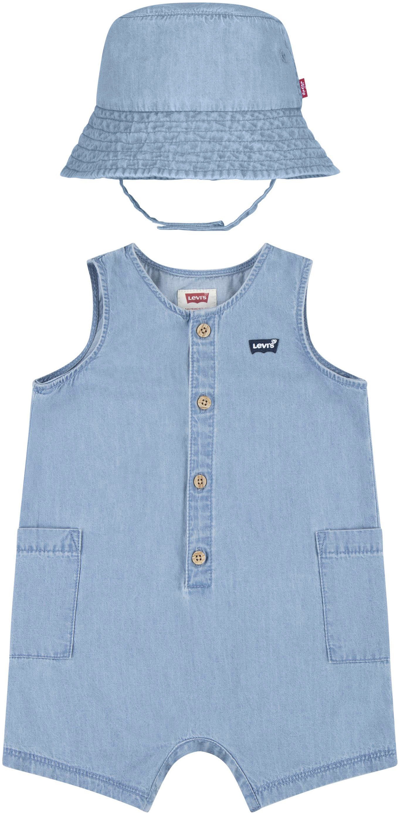 Levi's® Kids Starterpaket, Strampler und Hut für Babys