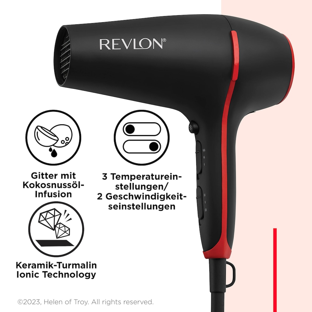 Revlon Ionic-Haartrockner »SMOOTHSTAY RVDR5317«, 2000 W, 2 Aufsätze