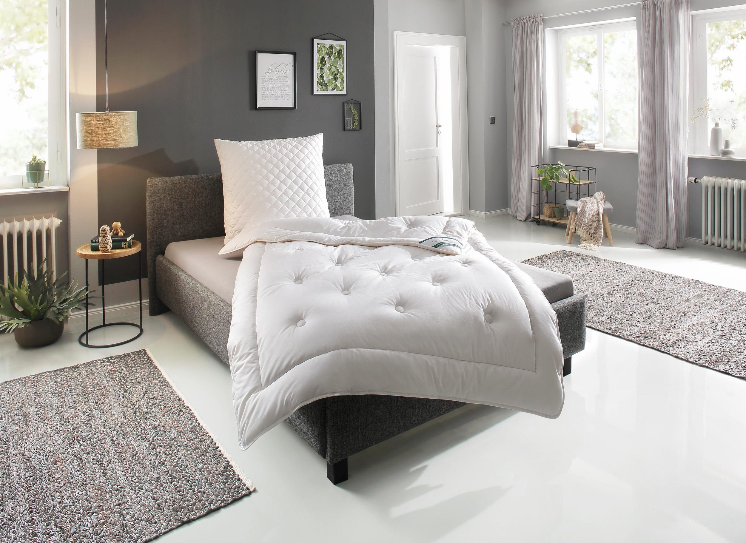 Naturfaserbettdecke »Baumwolle«, leicht, (1 St.), aus 100 % natürlichen Materialien...