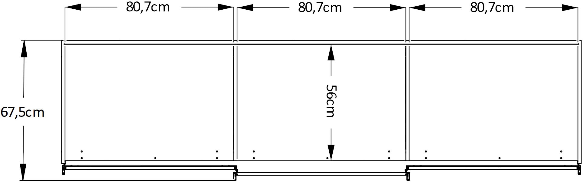 STAUD Schwebetürenschrank »Sinfonie Plus, edles Design in hochwertiger Qualität, Made in Germany« Mit vier verschiedenen Ausstattungsvarianten