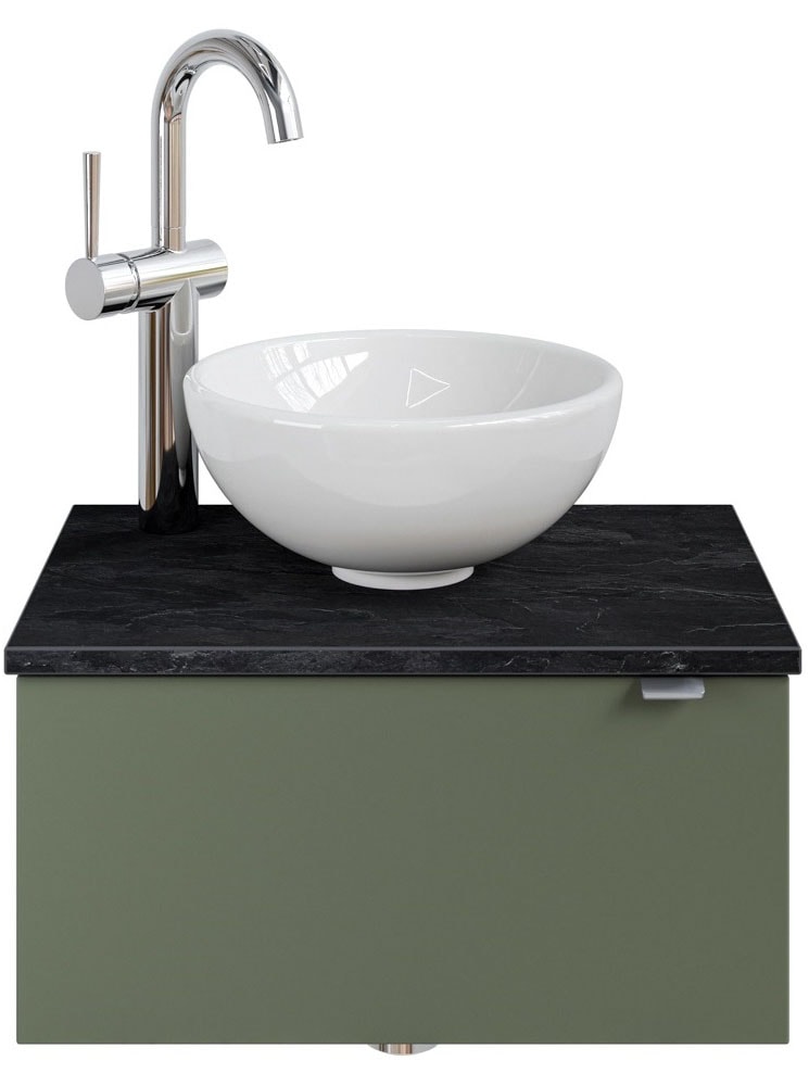 Waschtisch »Serie 6915 Waschschale mit Unterschrank für Gästebad, Gäste WC«, 51 cm mit...