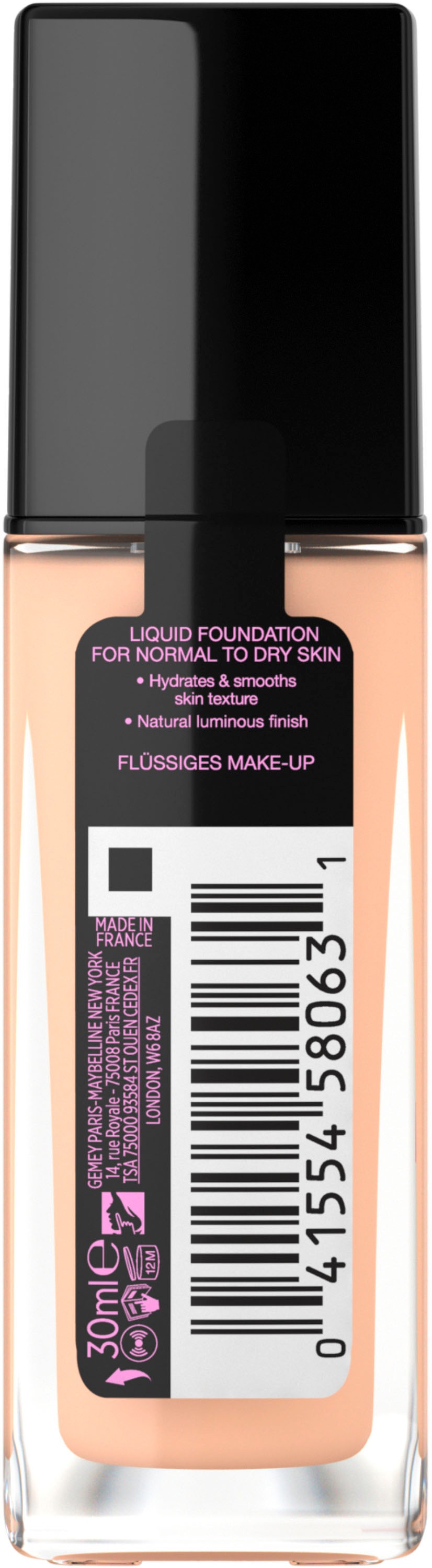 MAYBELLINE NEW YORK Foundation »Fit Me! Liquid Make-Up«, mit langanhaltender Formel
