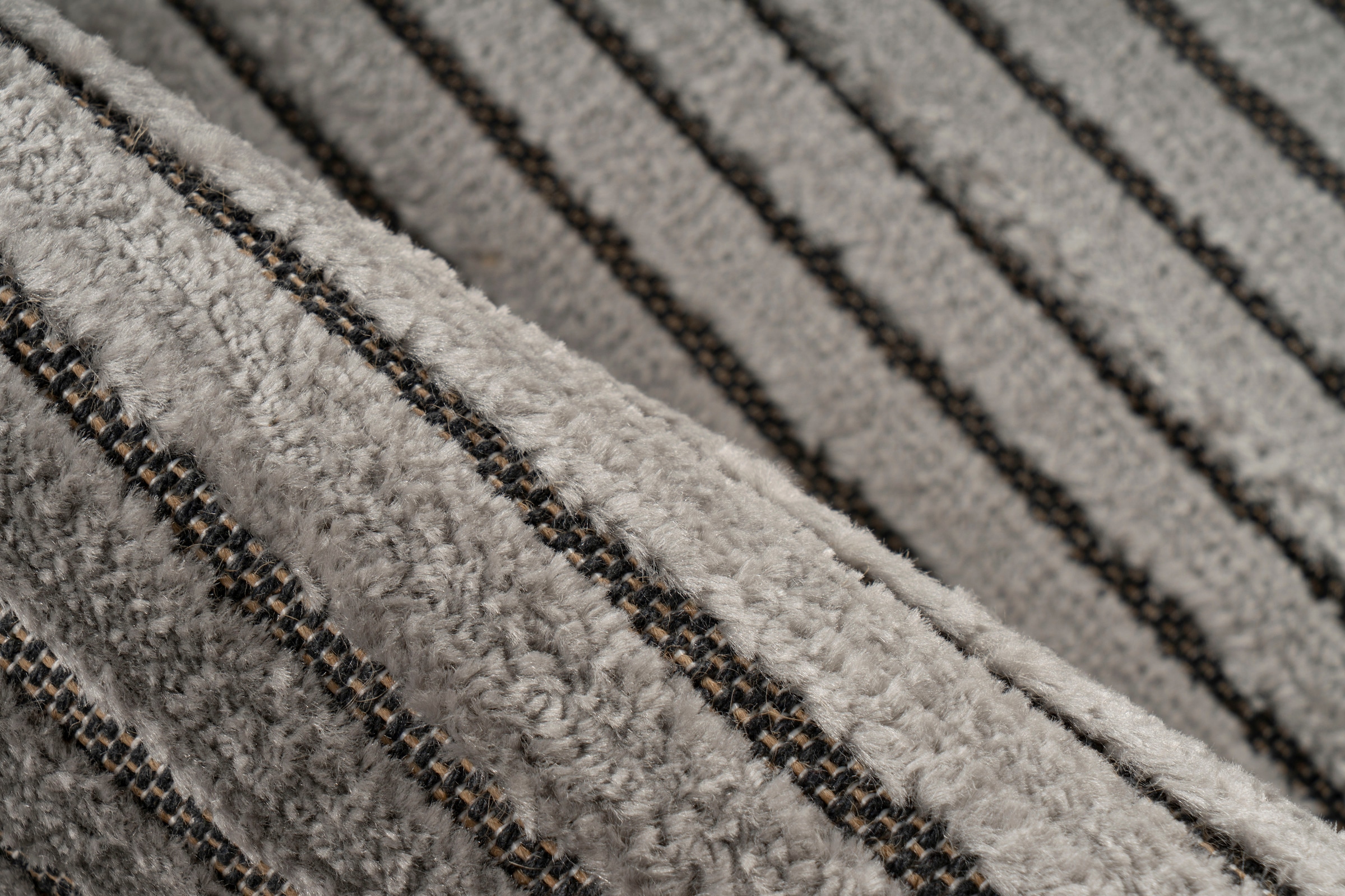 Kayoom Teppich »Madita 225«, rechteckig, 9 mm Höhe, 252.000 Points / m², Unifarben, modernes Design