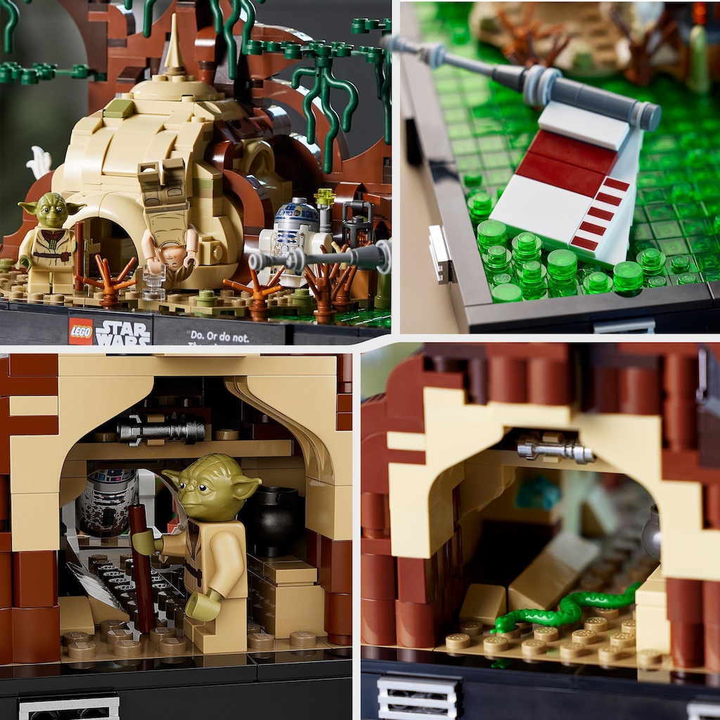 LEGO® Konstruktionsspielsteine »Jedi™ Training auf Dagobah™ – Diorama (75330), LEGO® Star Wars™«, (1000 St.)
