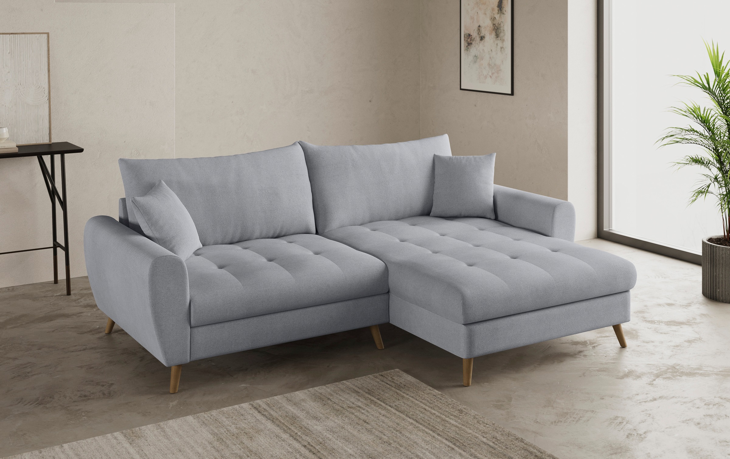 Mr. Couch Ecksofa »Blackburn II, L-Form«, Mit Kaltschaumpolsterung bis 140 kg belastbar
