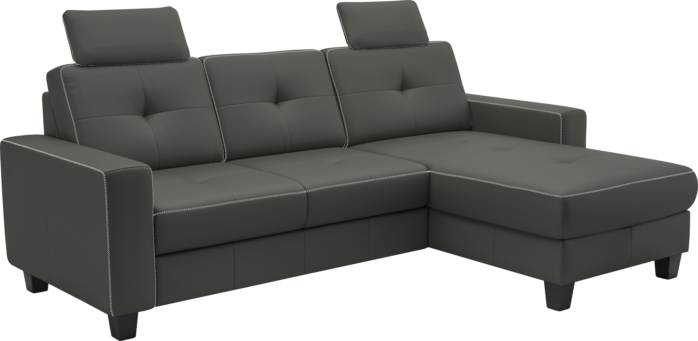 Places of Style Ecksofa »Varese«, wahlweise mit Bettfunktion und Bettkasten
