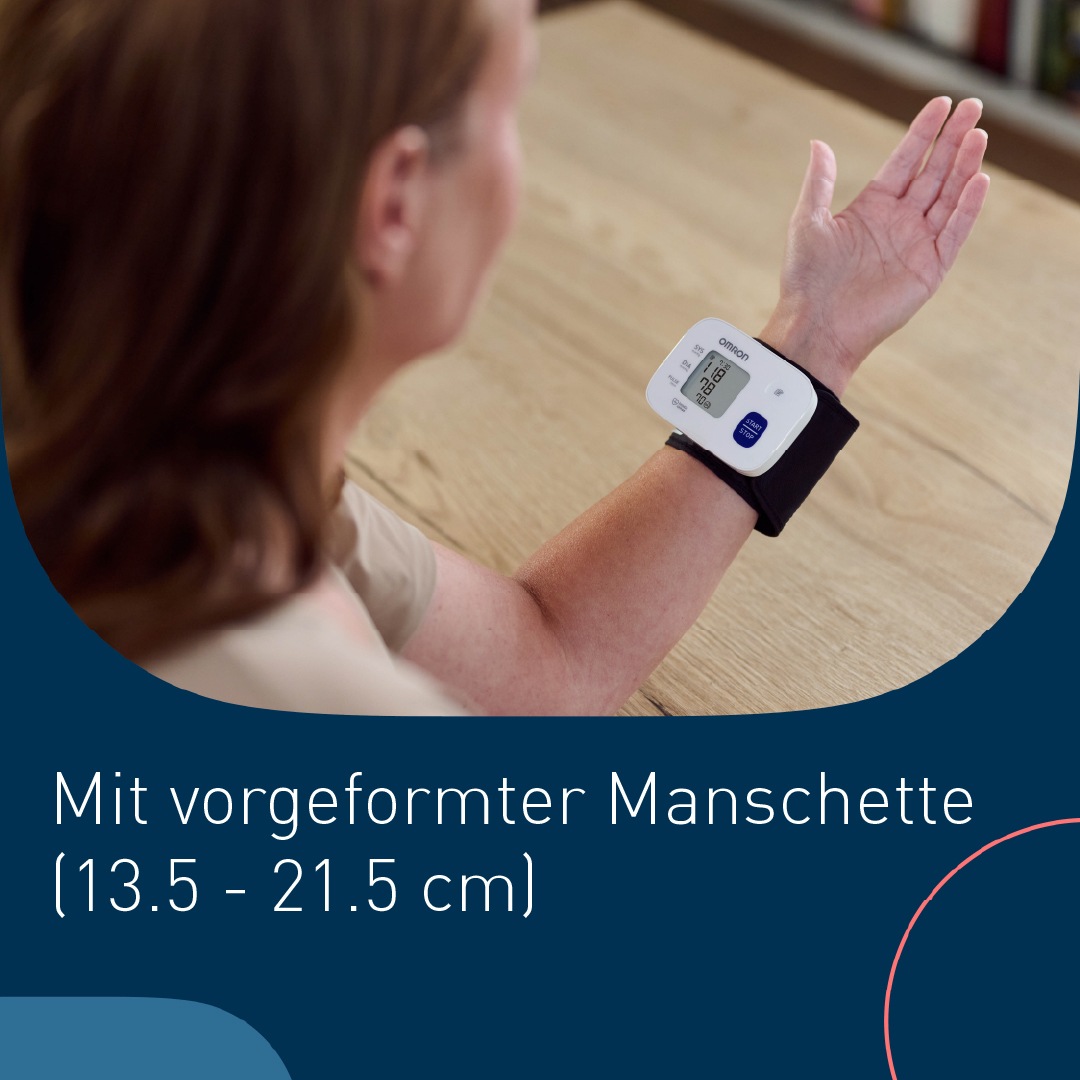 Omron Handgelenk-Blutdruckmessgerät »RS1 (HEM-6160-E)« für zu Hause und unterwegs
