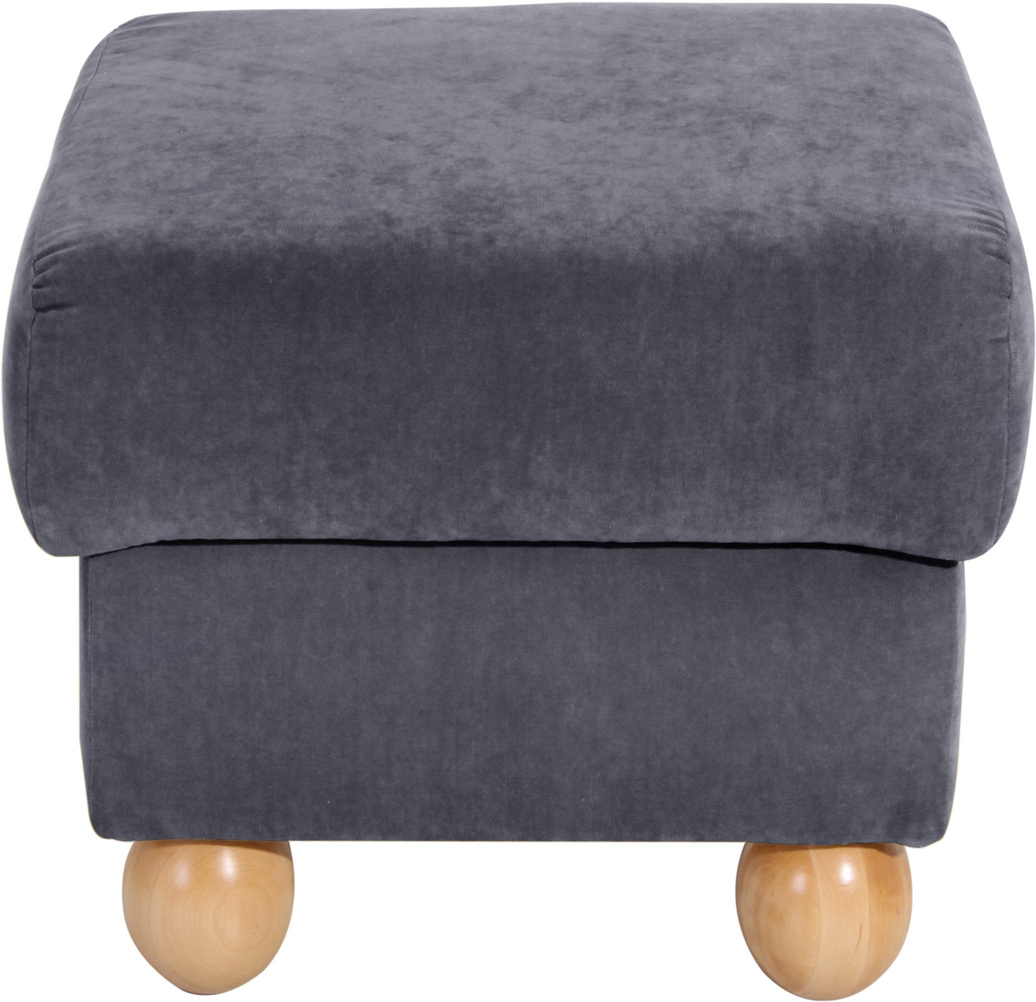 Max Winzer® Hocker »Malmö«, mit Holz-Kugelfüßen