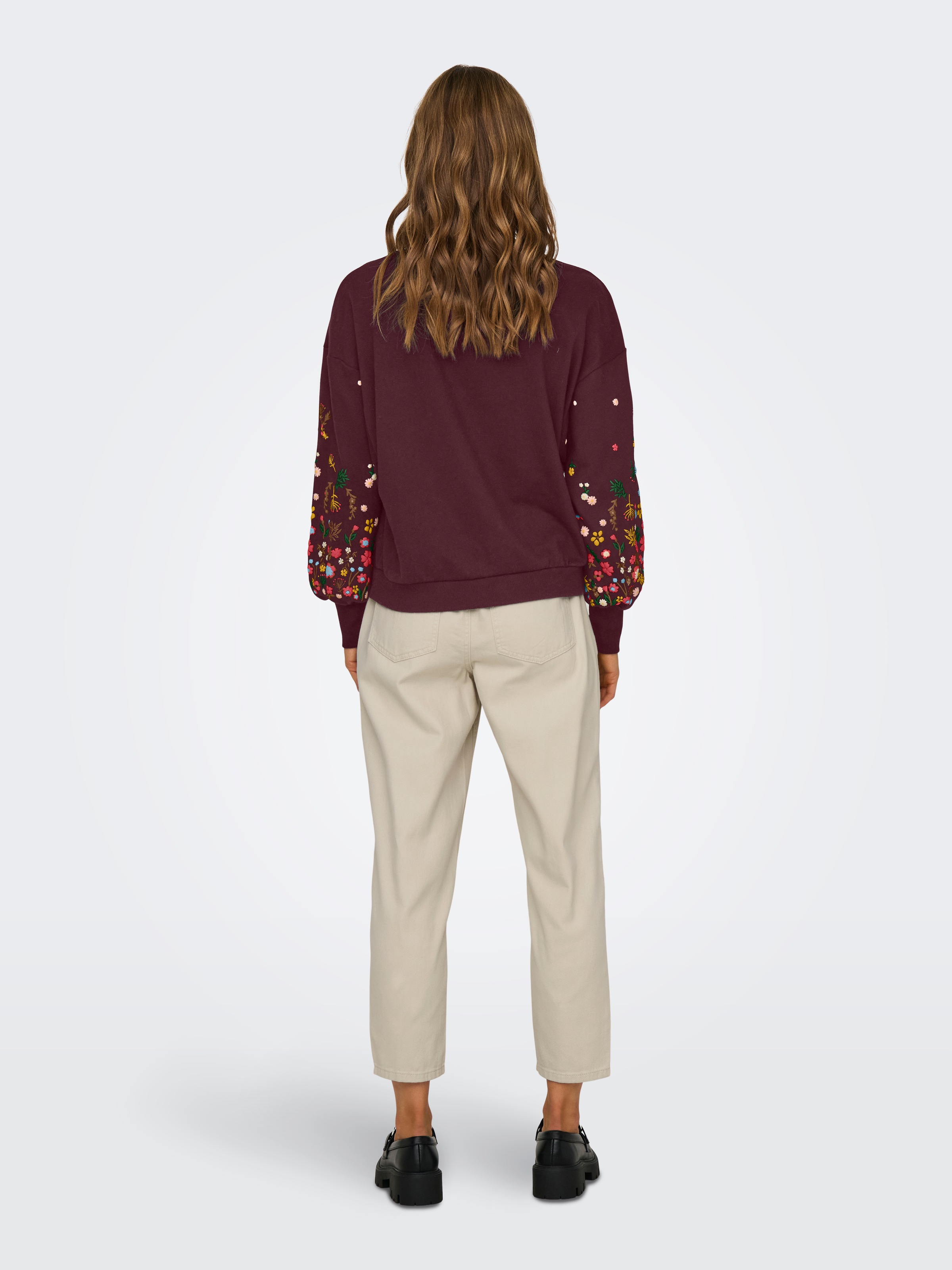 ONLY Sweatshirt »ONLBROOKE L/S O-NECK FLOWER SWT«
