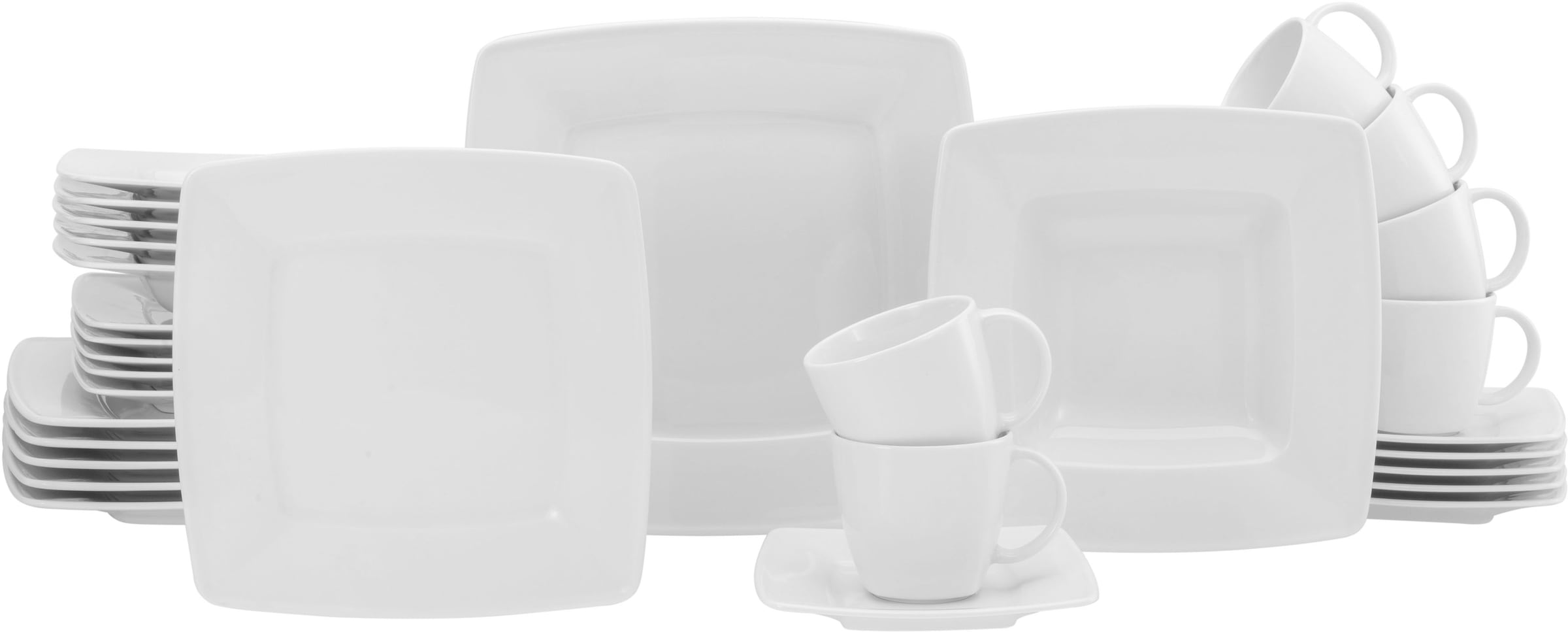 CreaTable Kombiservice "Victoria Weiss" klassisch weiß für den täglichen Gebrauch