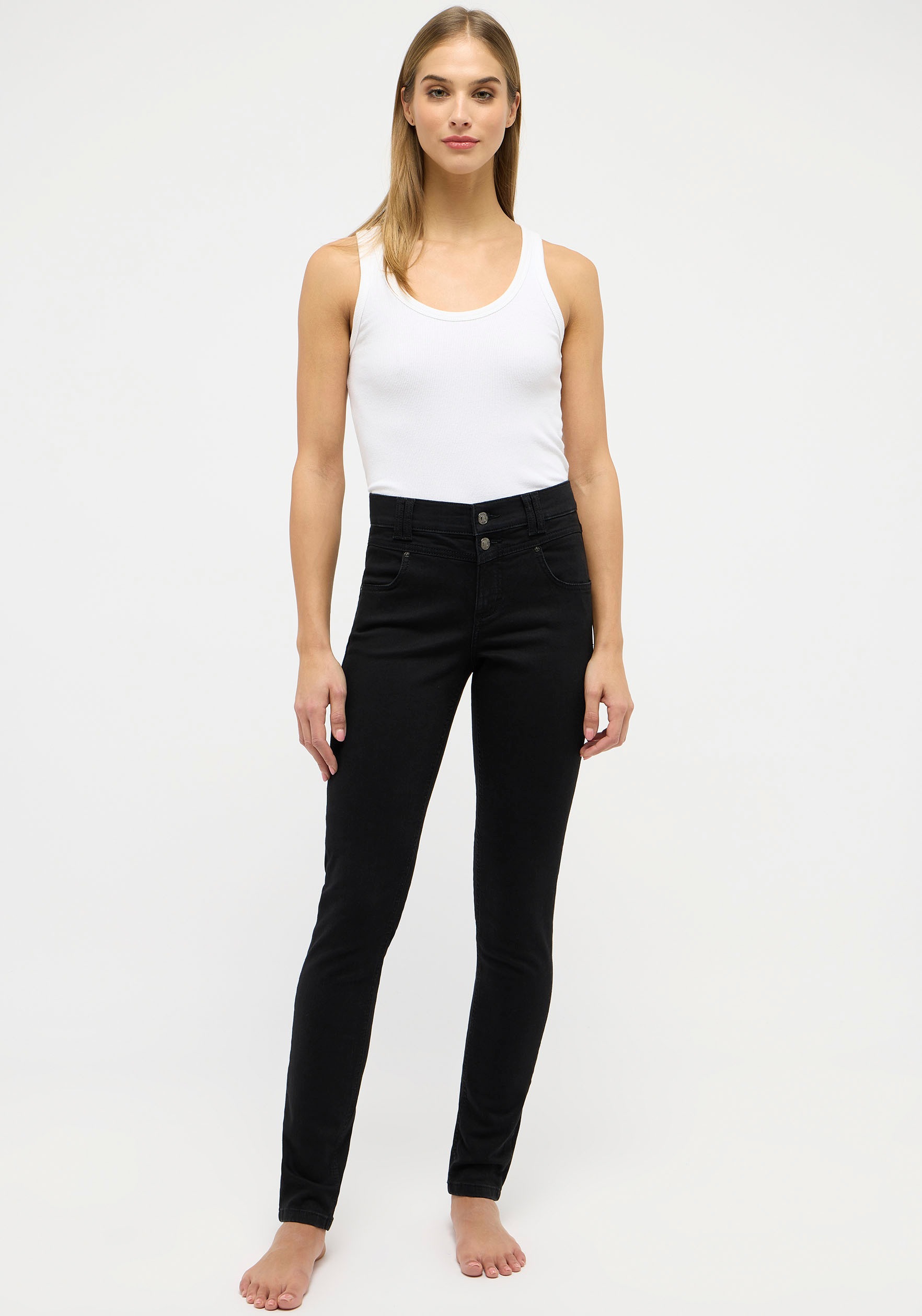 ANGELS Slim-fit-Jeans »SKINNY BUTTON«