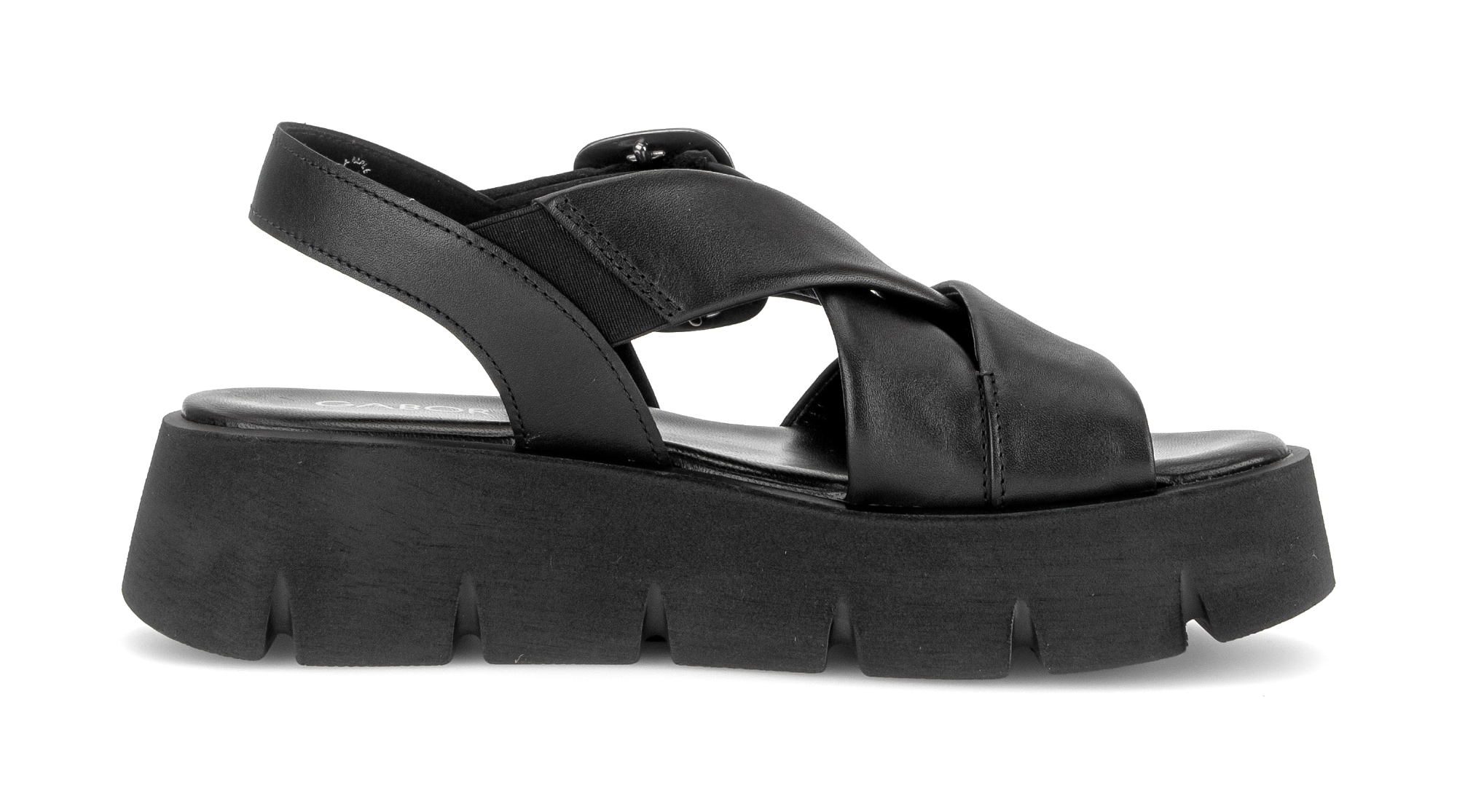 Gabor Keilsandalette  , Plateau, Sommerschuh, Riemchensandale mit Kreuzbandage