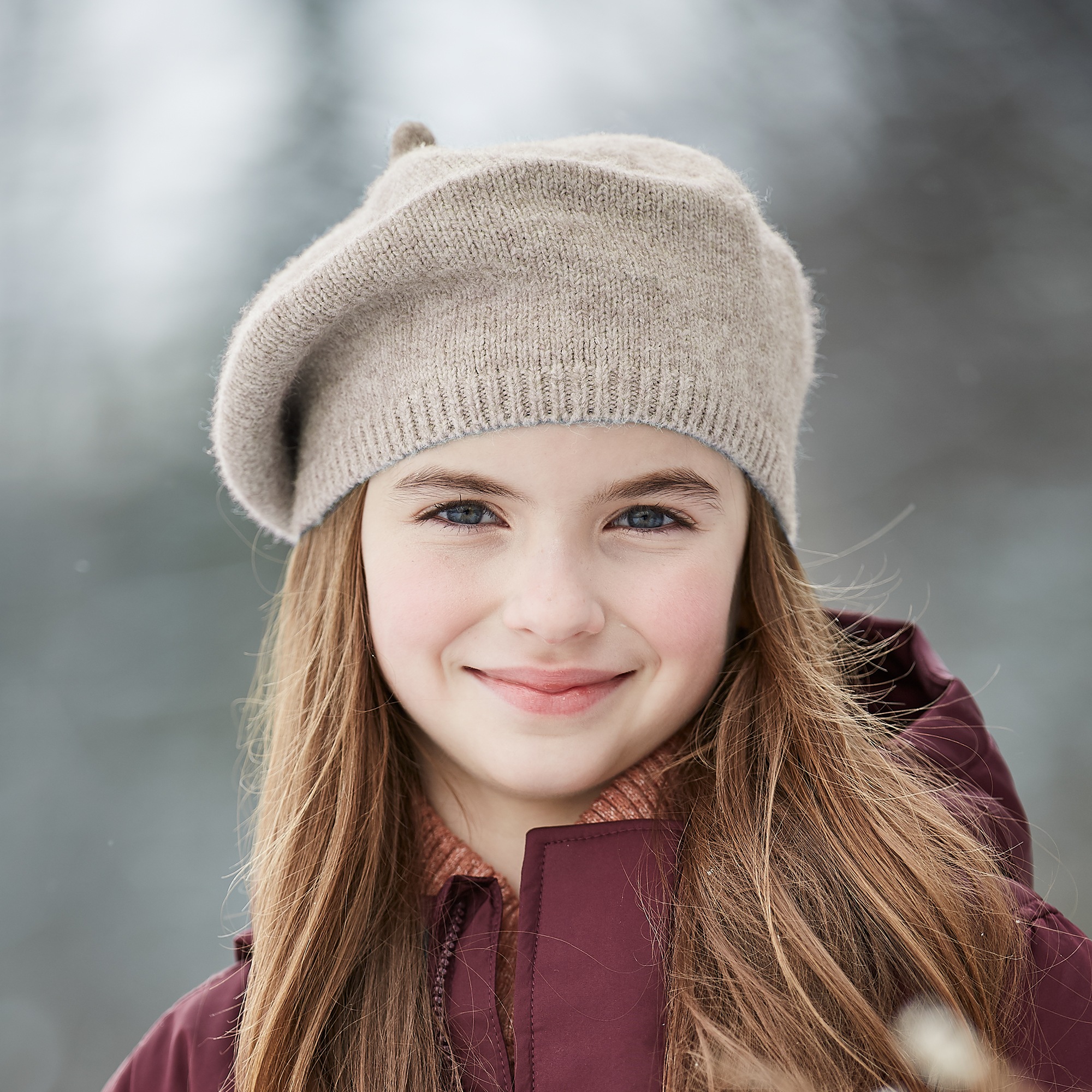 MAXIMO Baskenmütze wärmend, elastisch, unifarben