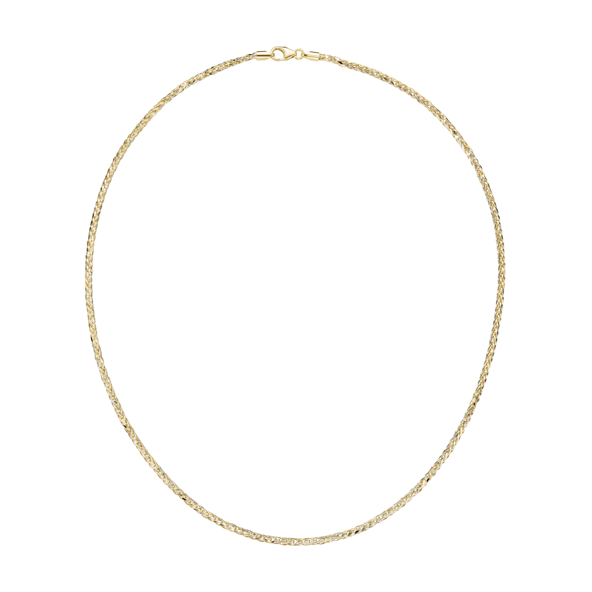 Luigi Merano Goldkette »Kette in Zopfketten-Muster bicolor, Gold 585«