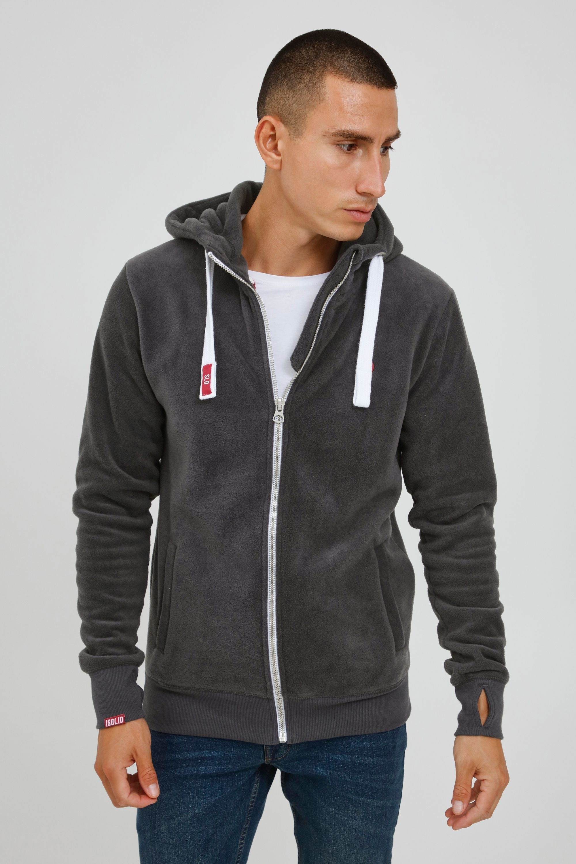 !Solid Fleecejacke »Fleecejacke SDLo«, mit Kapuze