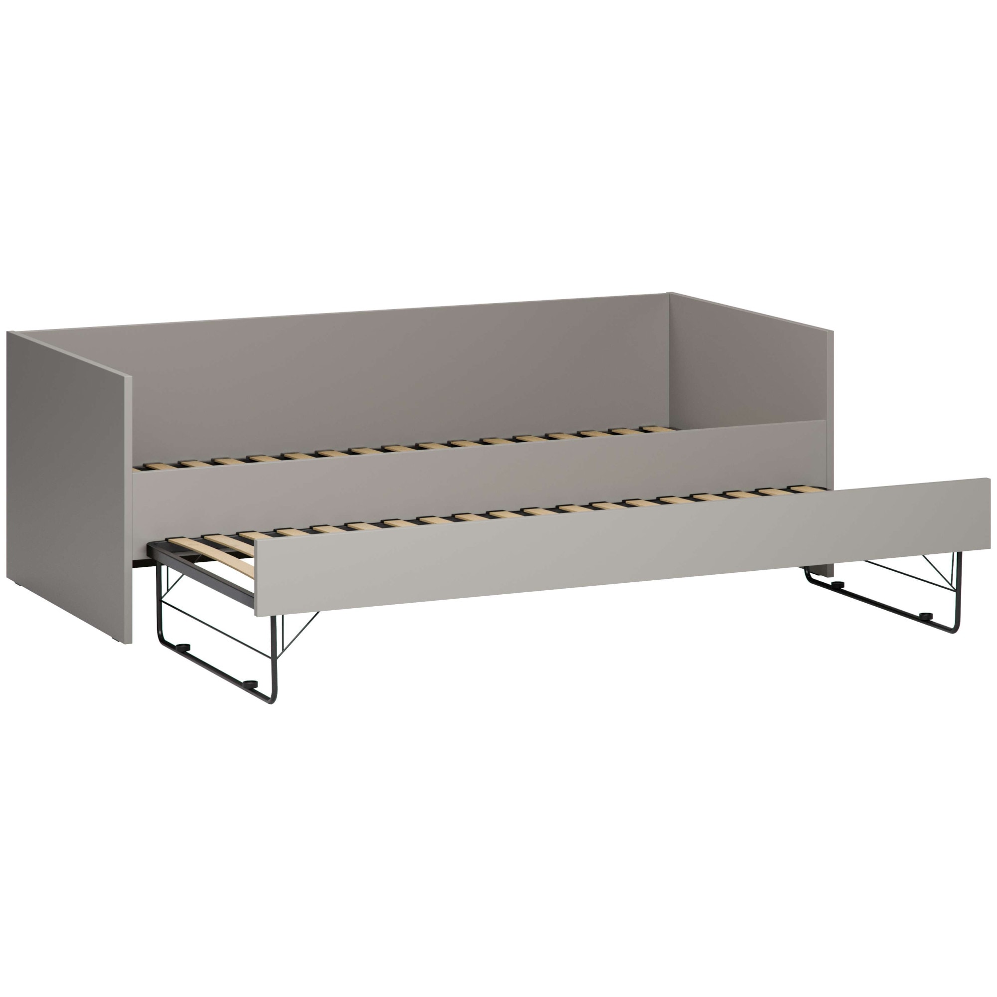 VOX Bett »SIMPLE Bettgestell mit Bettkasten und Zusatzbett, B/T/H: 95/205/68 cm«, ohne Matratze, in 3 Farben erhältlich