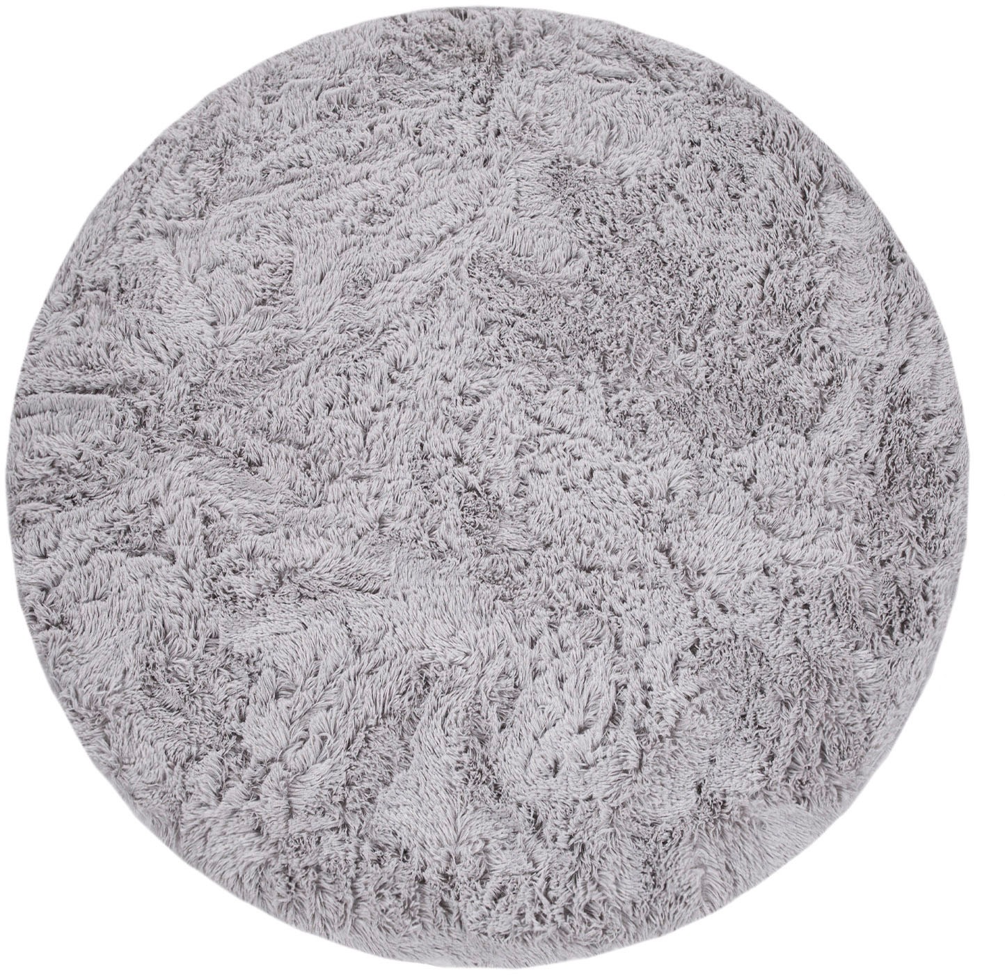 Paco Home Hochflor-Teppich »Silky 591«, rund, 37 mm Höhe, Uni Farben, besonders weich und kuschelig