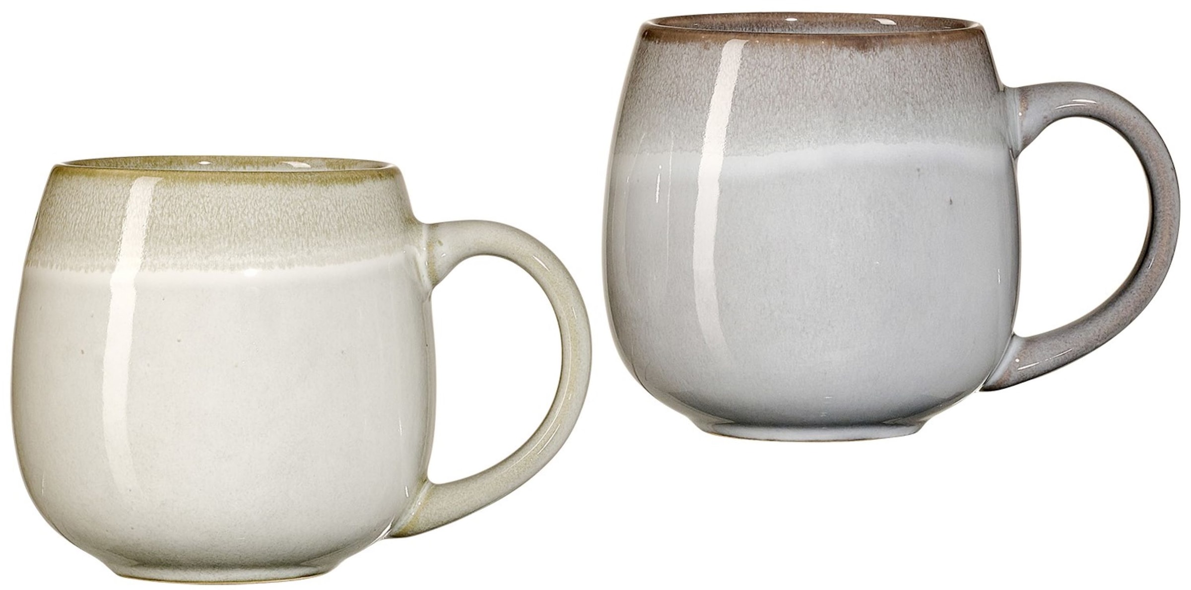 Becher »Hygge«, (Set, 2 tlg.), 2-teilig, Reaktivglasur, jedes Stück ein Unikat, 475 ml