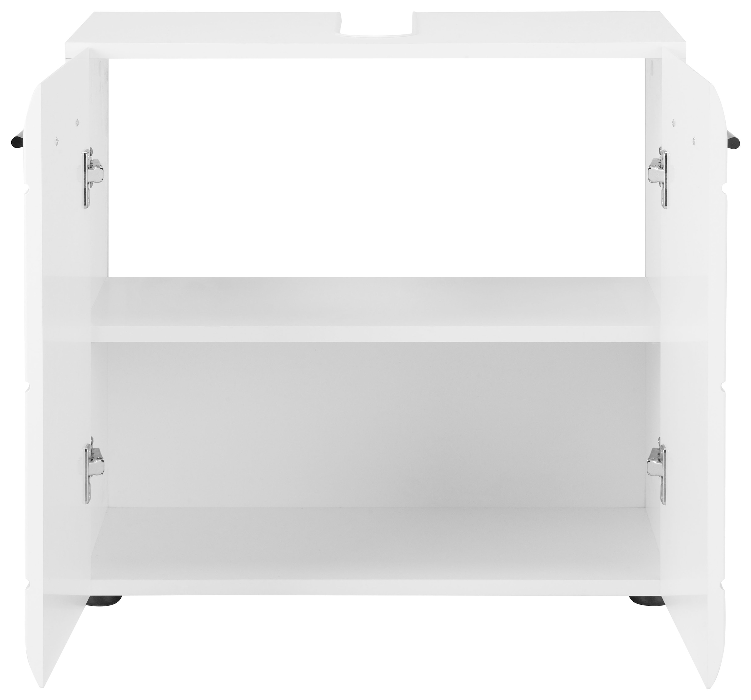 welltime Waschbeckenunterschrank »Sovana« Waschtisch mit verstellbarem Fach - Maße (B/T/H) 60/31/56 cm