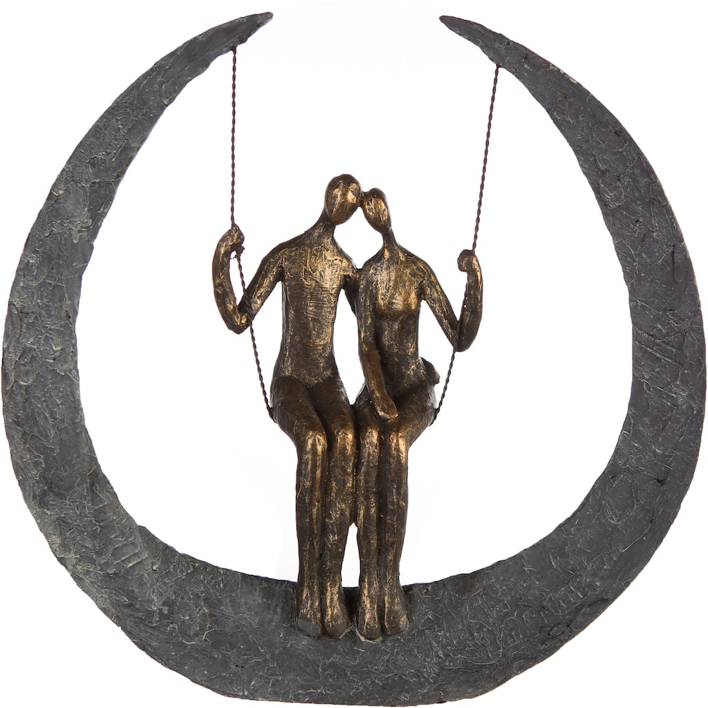Casablanca by Gilde Dekofigur »Skulptur Swing, bronzefarben/grau«