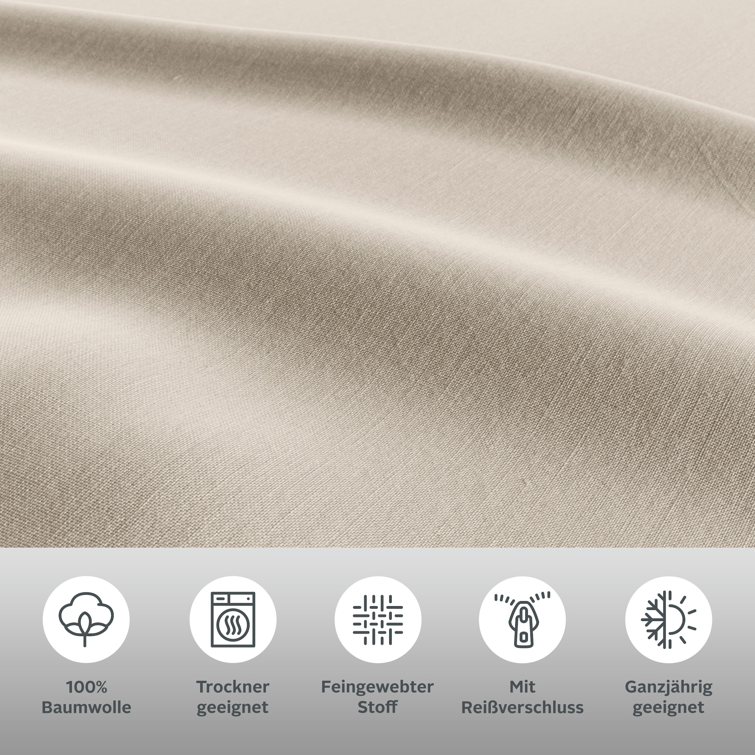 OTTO home Bettwäsche »Luisa« 2 Stk. 100% Baumwolle, ab Gr. 135x200, auch in PREMIUM Qualitäten erhältlich