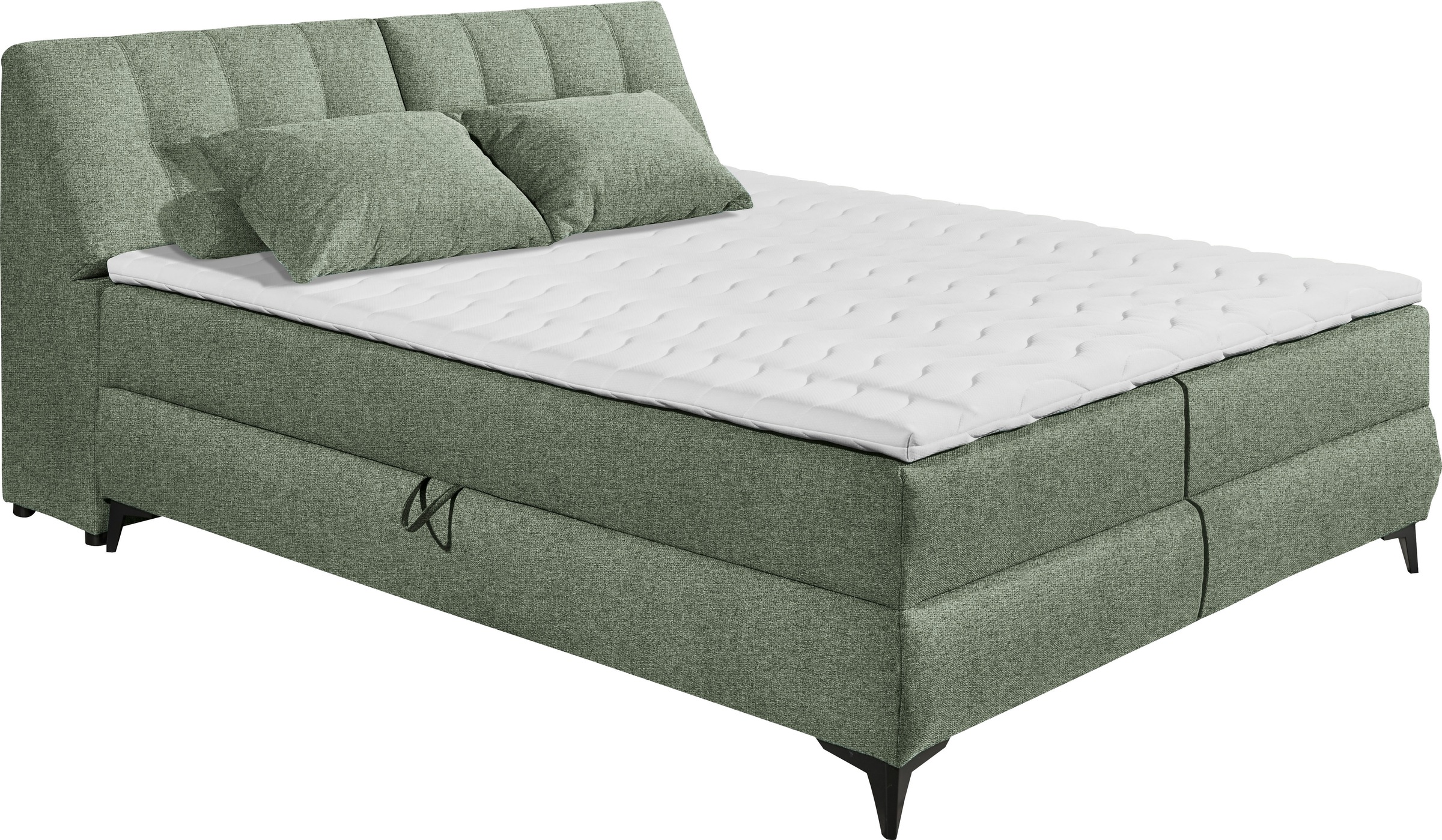 ED EXCITING DESIGN Boxbett »Atlantis«, mit Bettkasten und Stauraum im Kopfteil