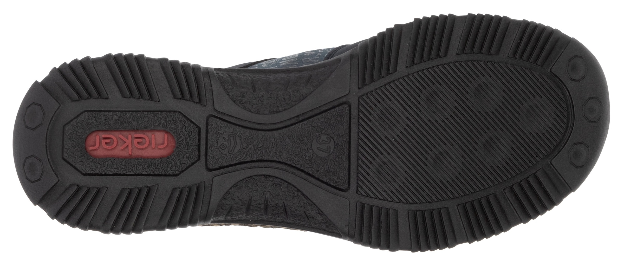 Rieker Slip-On Sneaker, Schlupfschuh, Freizeitschuh, Halbschuh mit praktischen Anziehlaschen