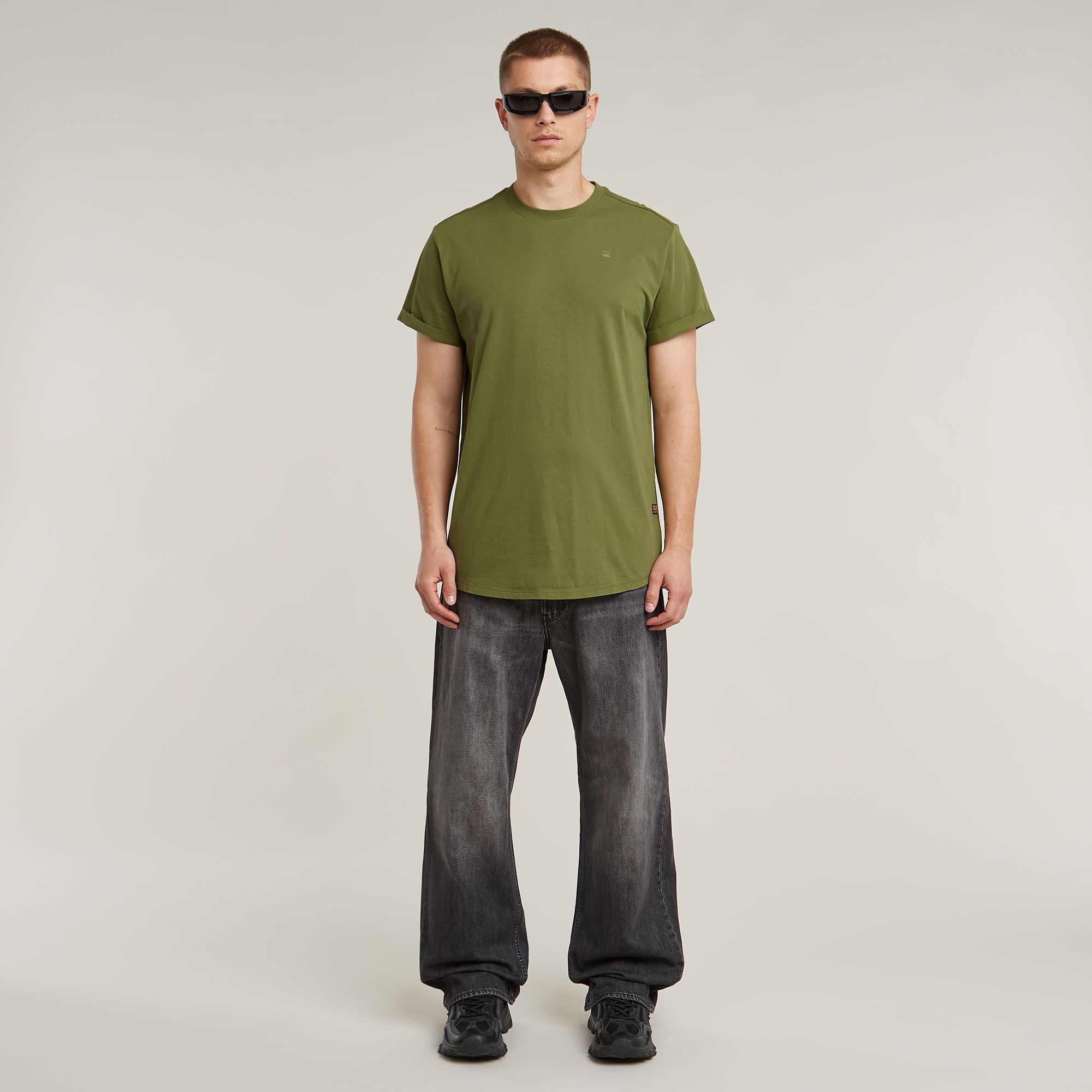 G-STAR Kurzarmshirt »Lash«, Rundhals, Logoapplikation