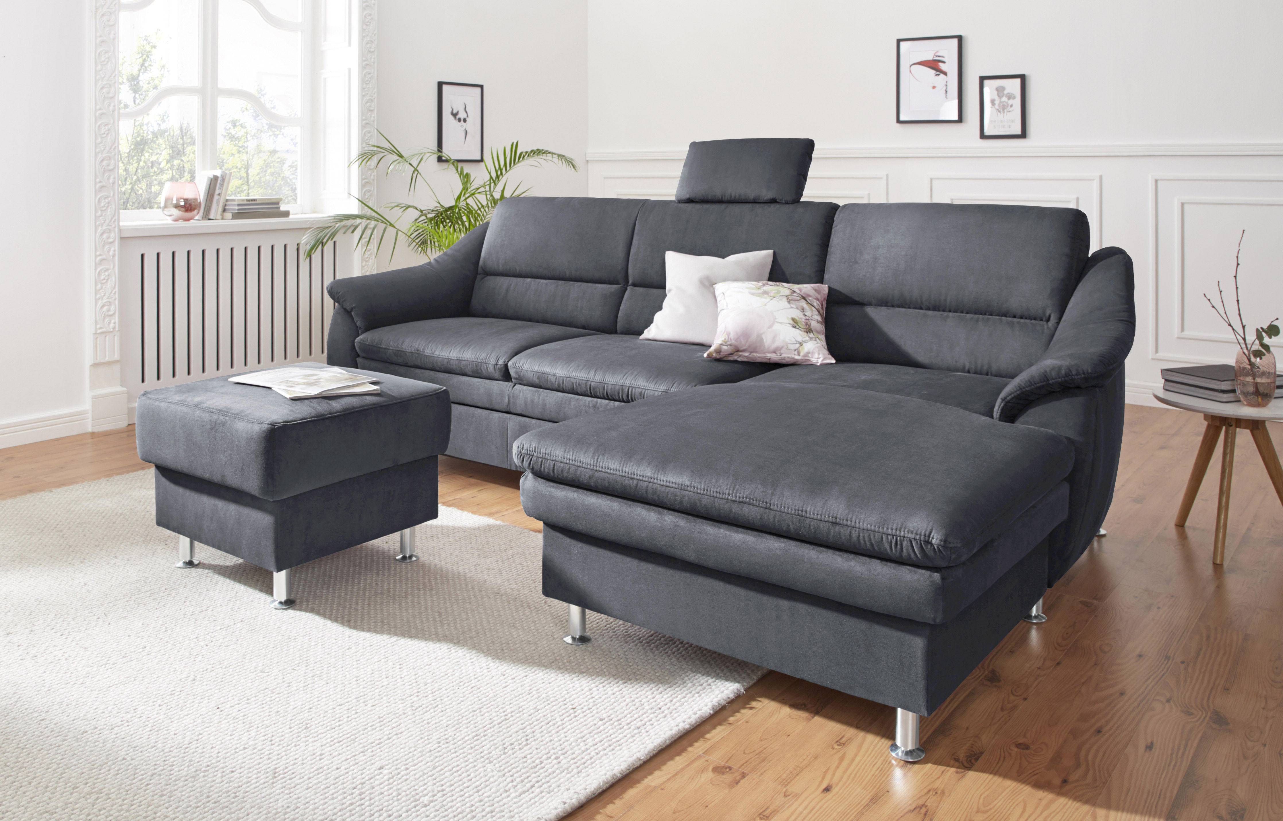 sit&more Ecksofa "Cardoso L-Form" mit Federkern, wahlweise mit Schlaffunktion