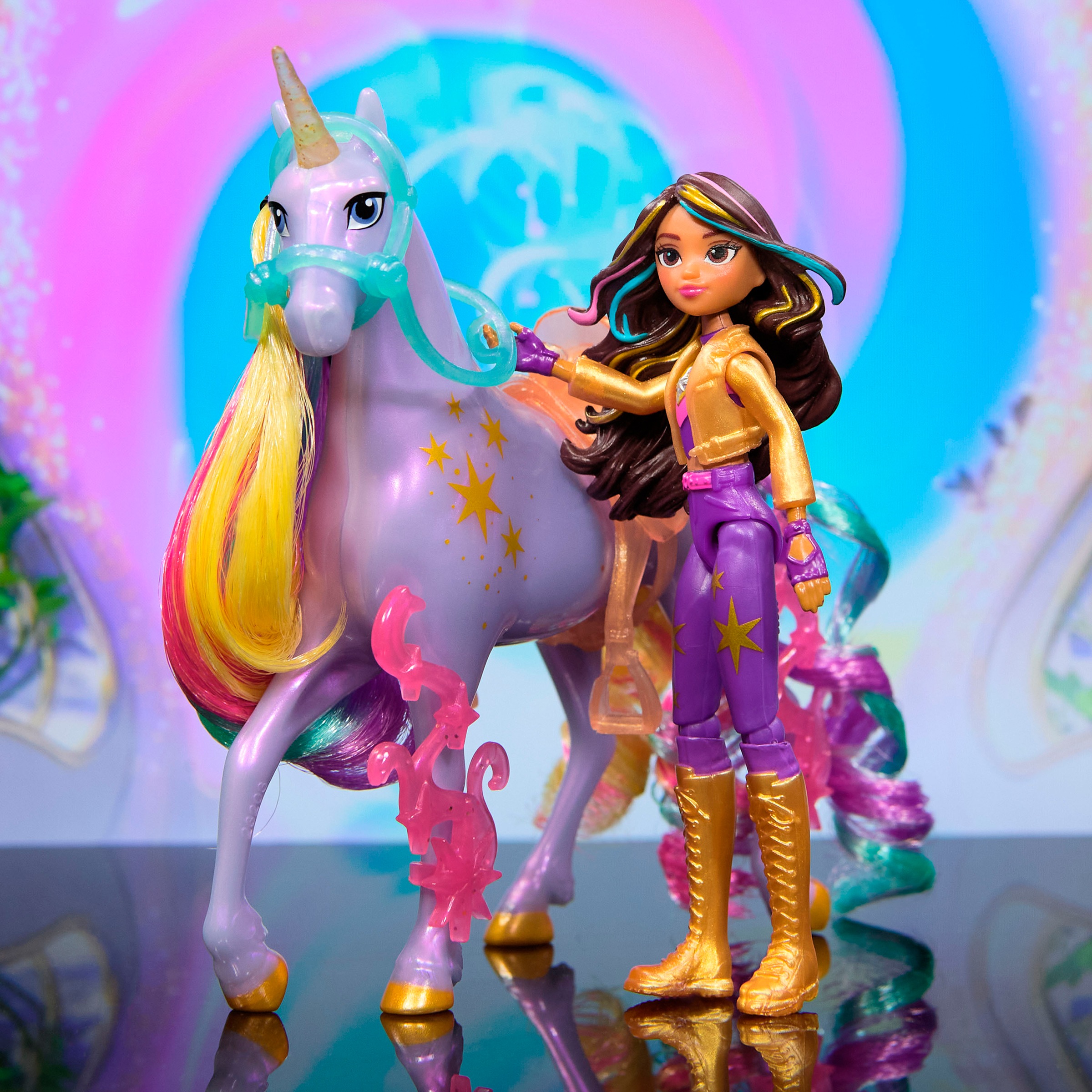 Spin Master Anziehpuppe »Unicorn Academy - Sophia & Einhorn Wildstar« mit echter Mähne