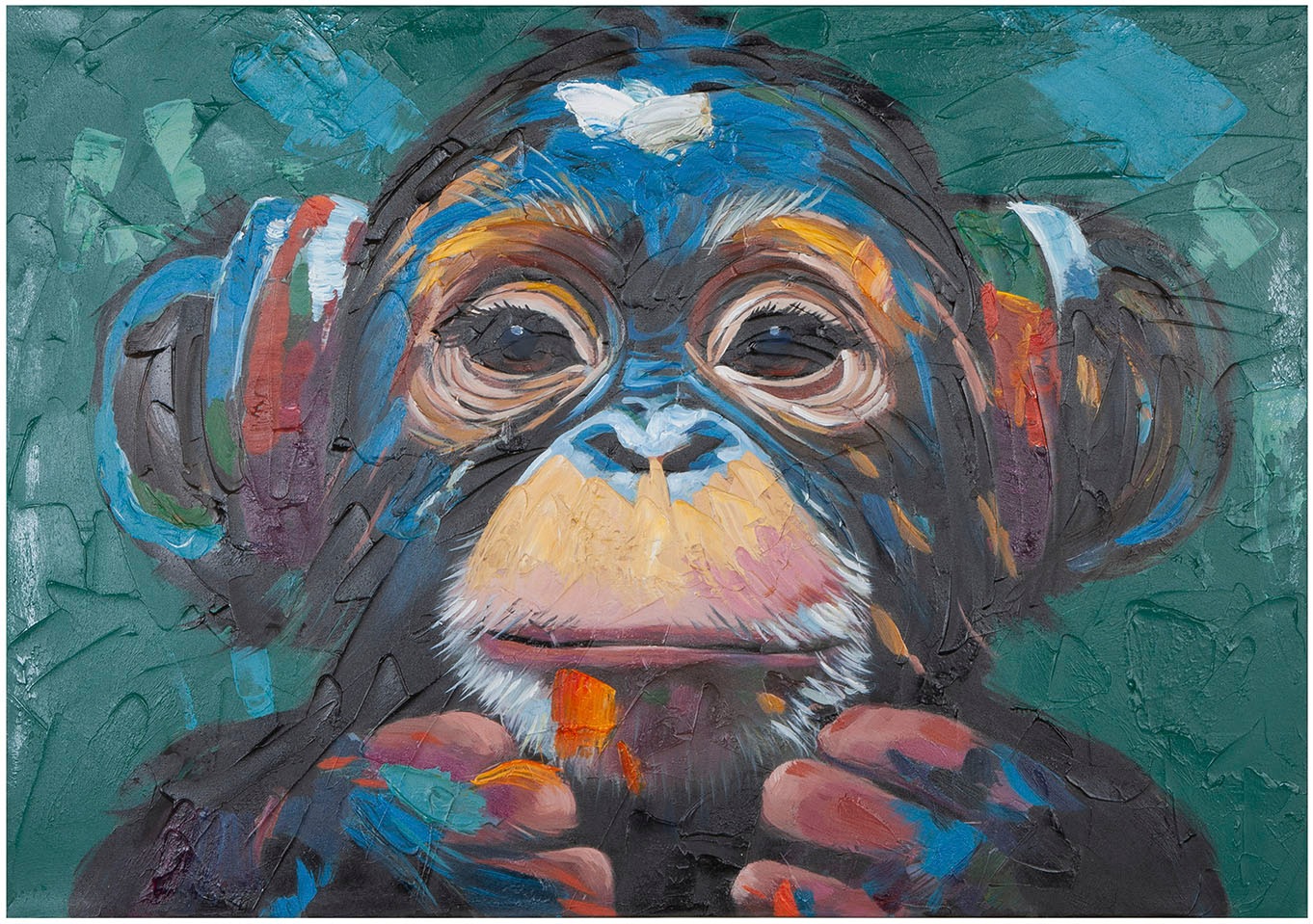GILDE Leinwandbild »Bild rechteckig Ape mehrfarbig H. 70 cm«, (1 St.)