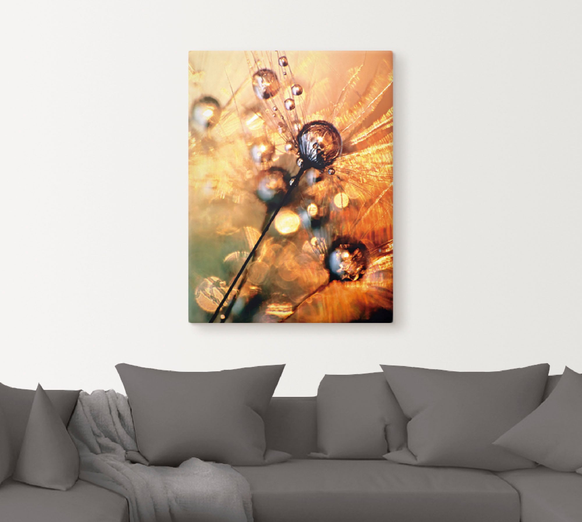 Artland Leinwandbild »Pusteblume Energy« Blumen 1 Stk. tlg. auf Holzrahmen gespannt