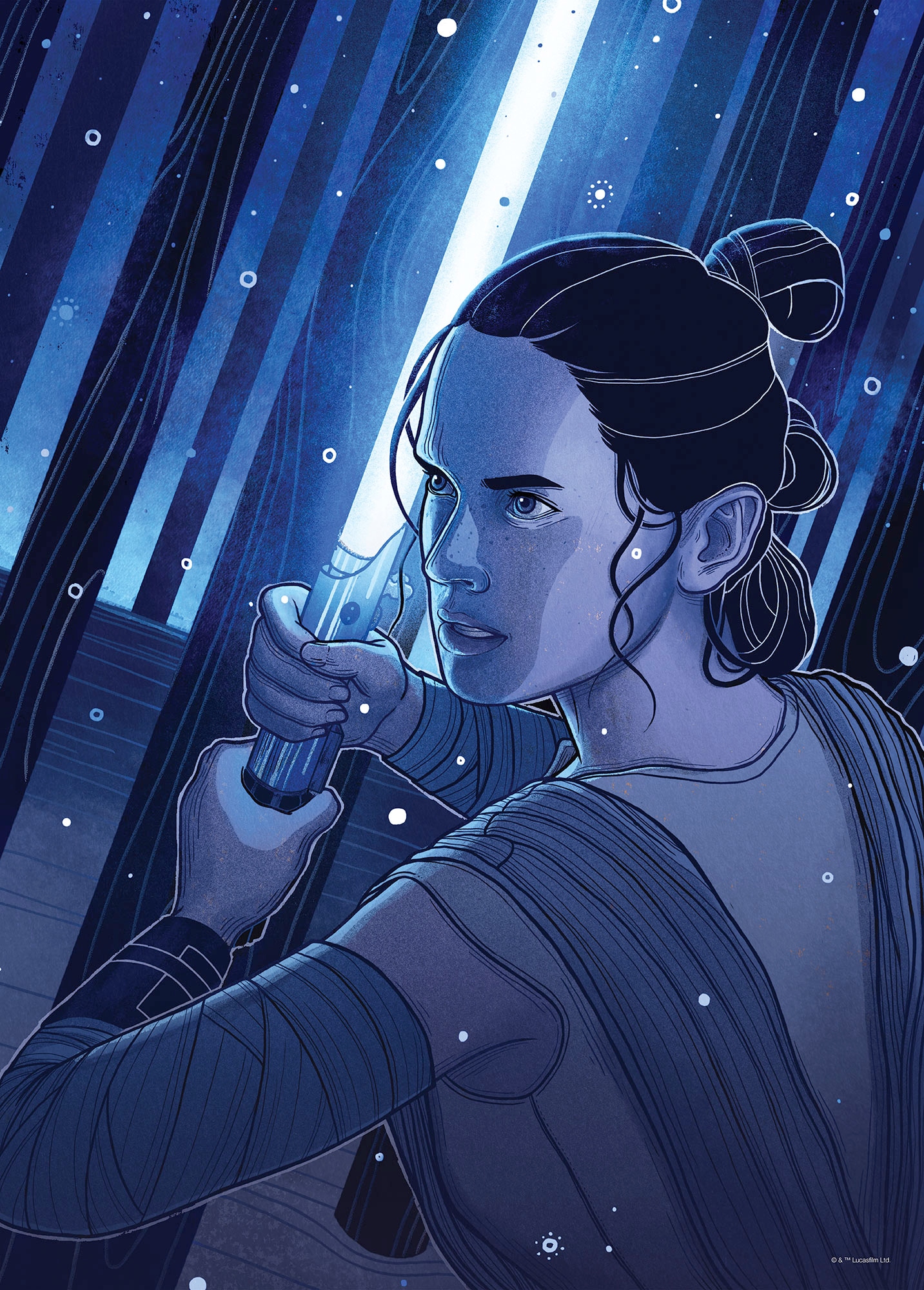 Komar Wandbild »Star Wars Jedimaster Rey«, Disney, (Set, 1 St.), 50 x 70 cm (Breite x Höhe) - Kinderzimmer, Dekoration