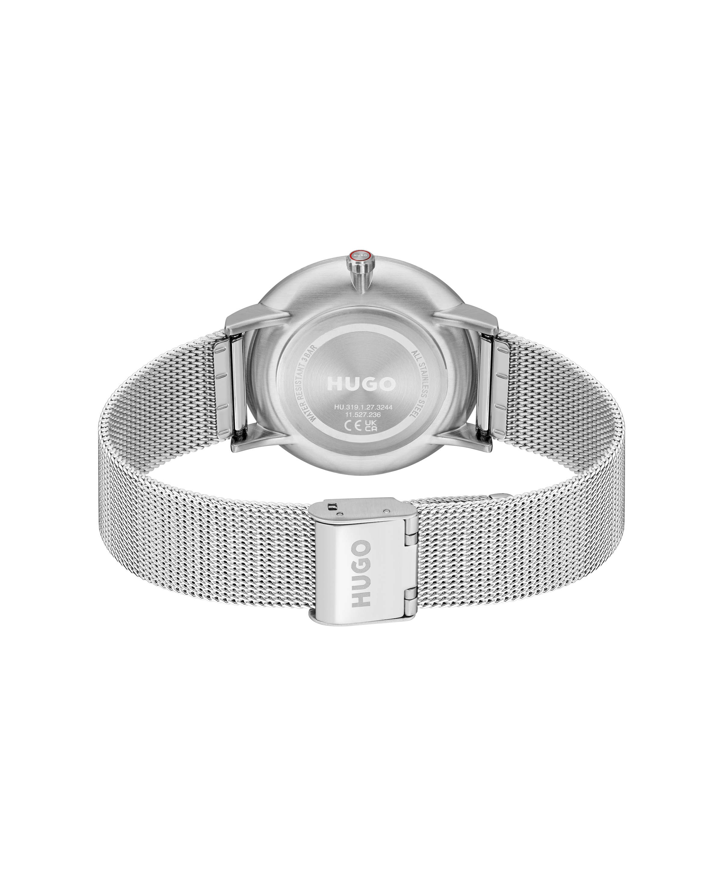 HUGO Quarzuhr »#STYLE« Armbanduhr, Damenuhr, Herrenuhr, Edelstahlarmband, analog