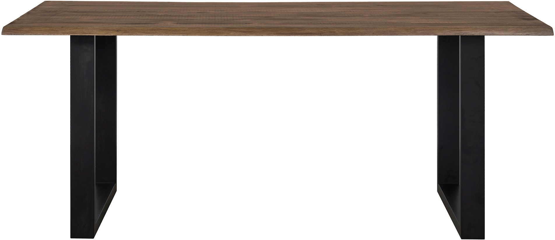 SalesFever Essgruppe »Stilvolle Essgruppe« Set, 5 Stk. tlg. 5-teilige Sitzgruppe mit 360° Drehplatte und echter Baumkante