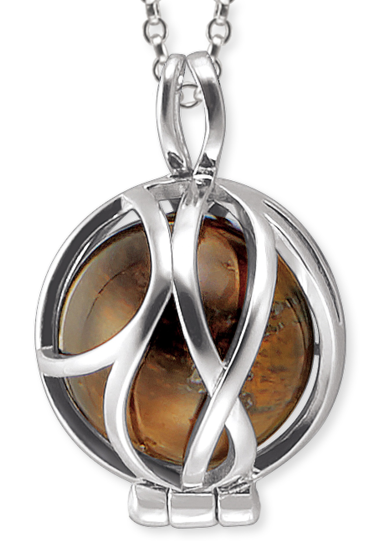 Engelsrufer Kette mit Anhänger »Powerful Stone Tigerauge, ERN-HEALPARA-TE-XS«, (Set, inkl. Schmuckstein), mit Tigerauge