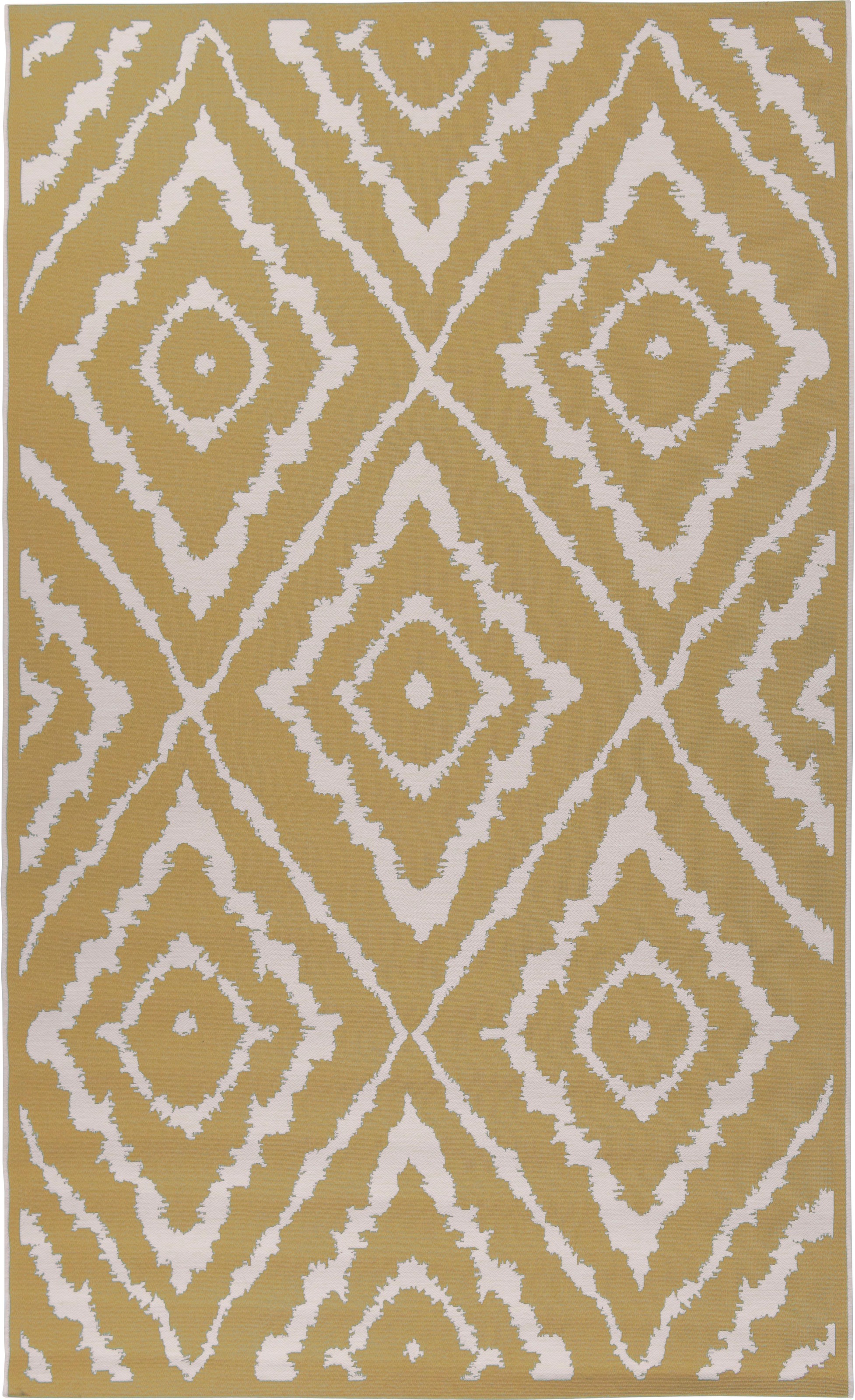 TOM TAILOR HOME Teppich »Garden Pattern« rechteckig 3 mm Höhe Flachgewebe, modernes Rauten Design, In- und Outdoor geeignet