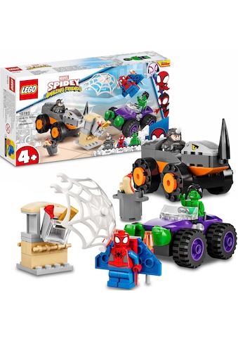 LEGO® Konstruktionsspielsteine »Hulks und Rhinos Truck-Duell (10782), LEGO® Marvel«,... kaufen