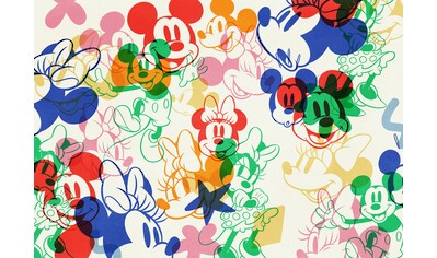 Fototapete »Vlies Fototapete - Mickey and Minnie Mixture- Größe 400 x 250 cm«, bedruckt