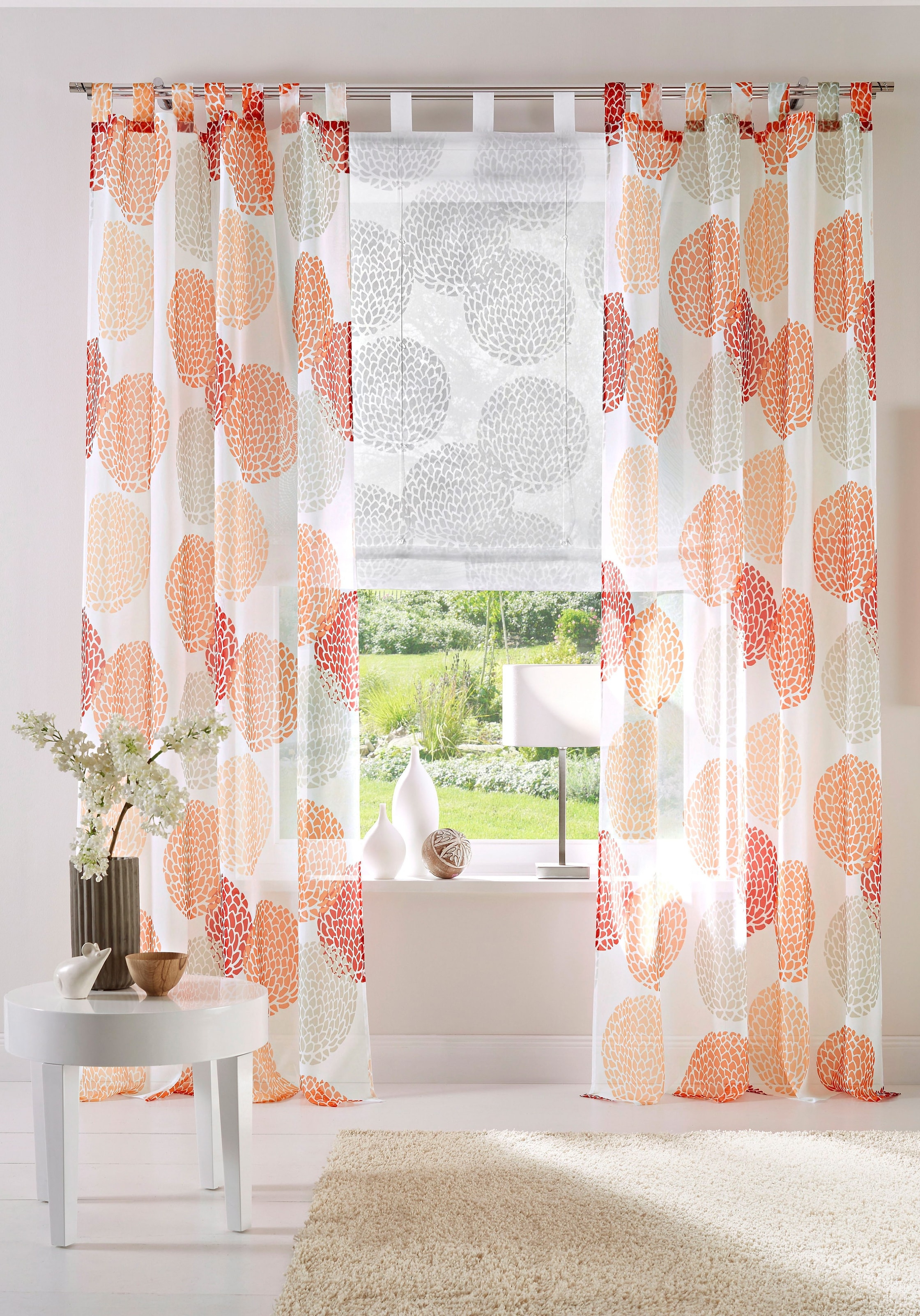 my home Raffrollo »Belem« mit Schlaufen Transparent, Voile, Polyester