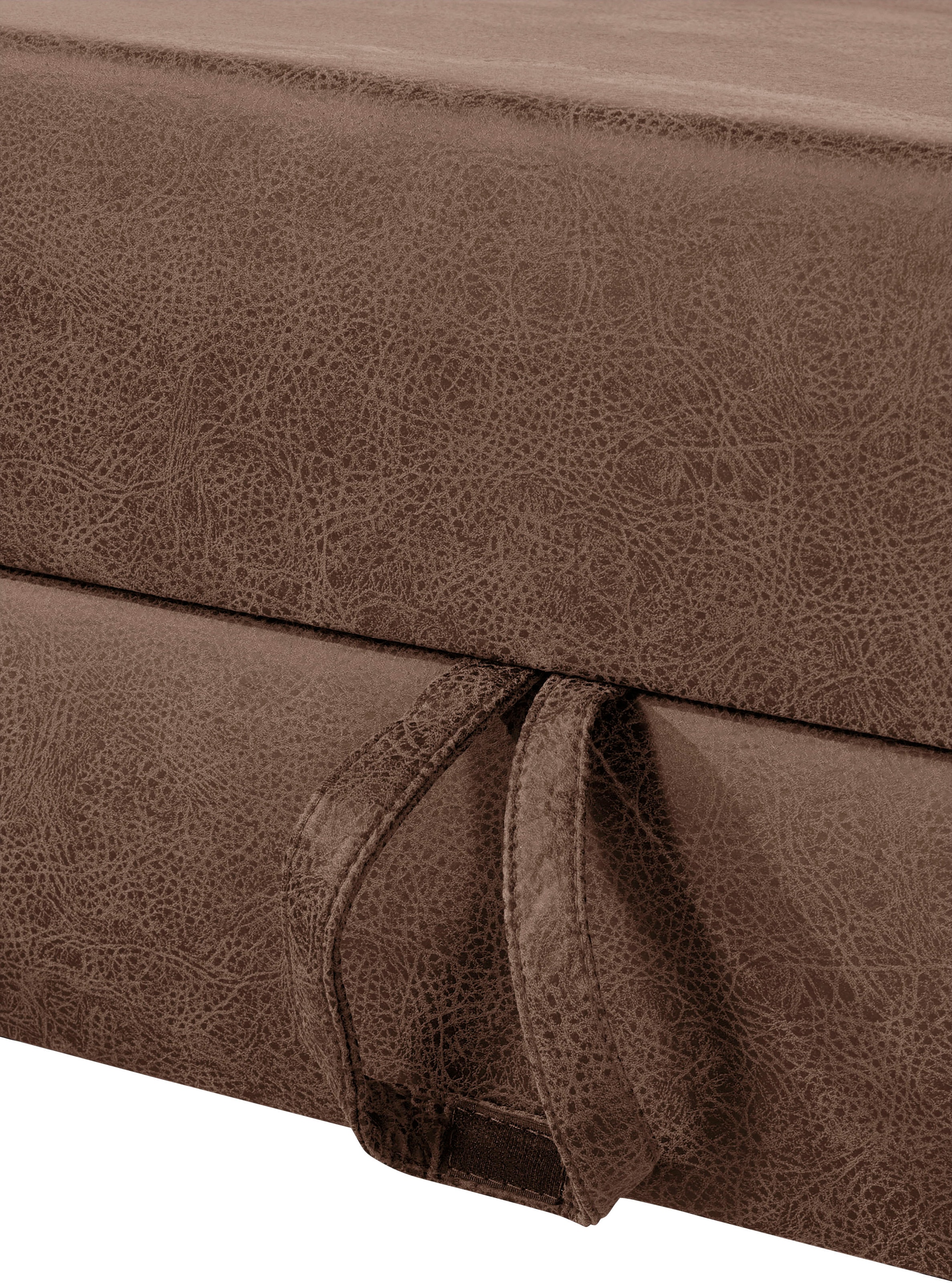 sit&more Ecksofa »Bologna L-Form«, Kopfteilverstellung, wahlweise mit Bettfunktion und Schubkasten