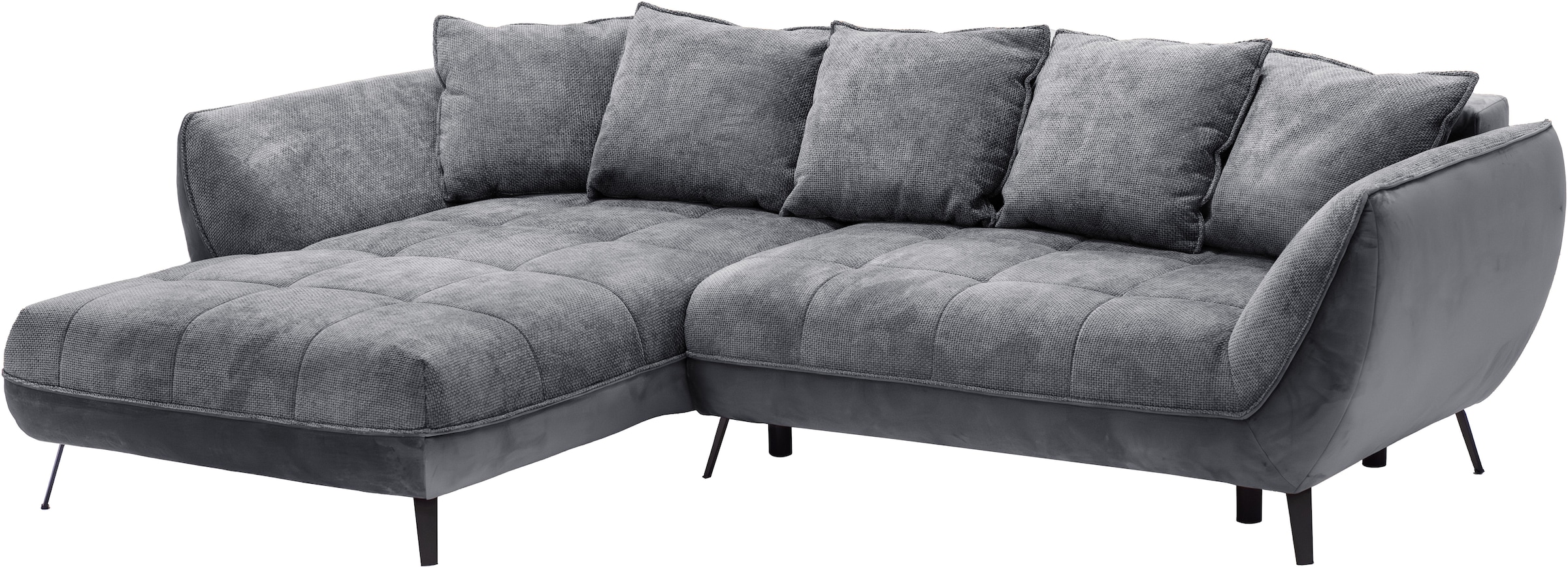 exxpo - sofa fashion Ecksofa »Midway mit einfacher Easy-Lift-Bettfunktion, bequem und modern«, inkl. Bettfunktion und praktischem Bettkasten, L-Form