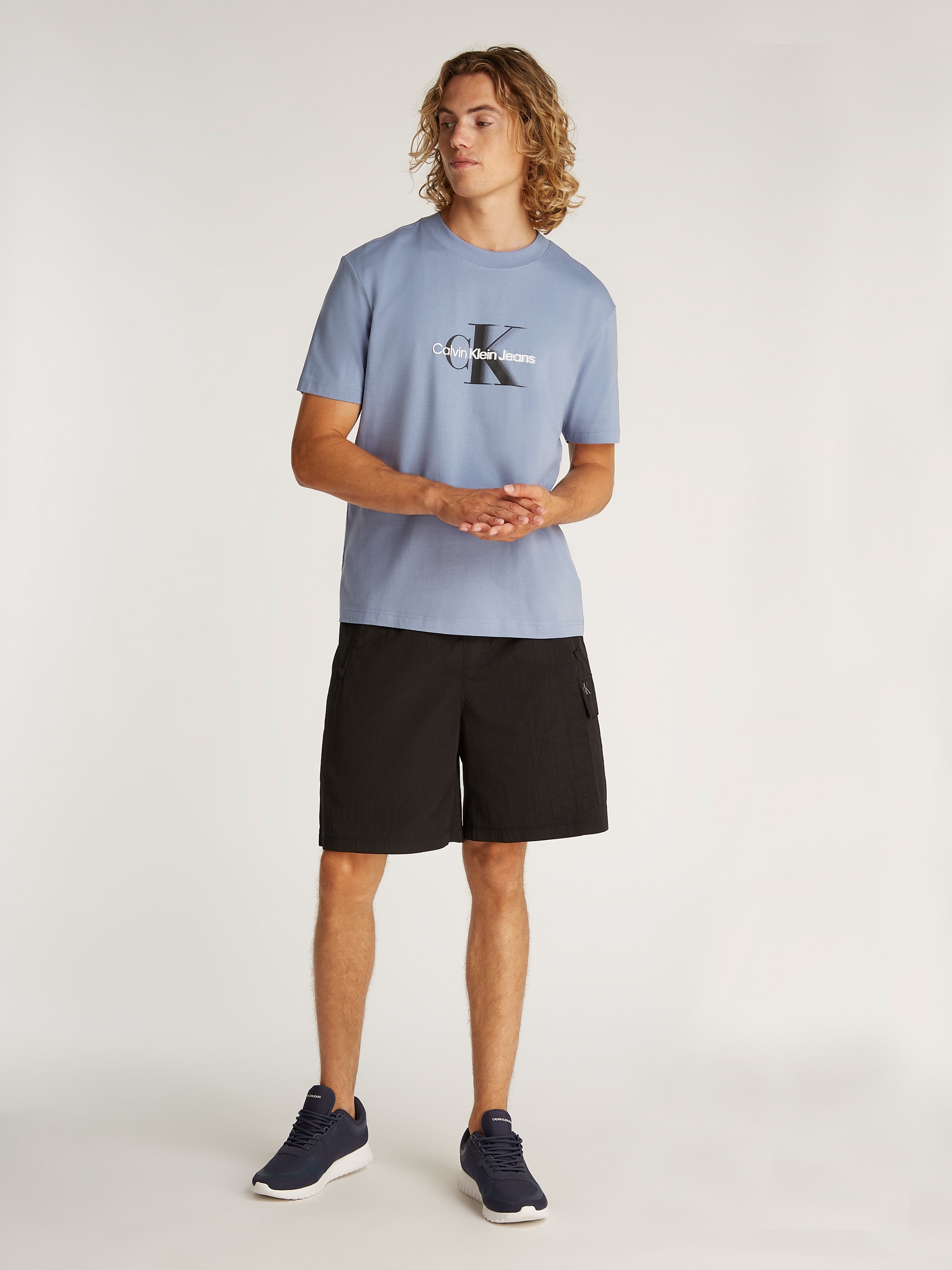 Calvin Klein Jeans T-Shirt »MONOLOGO SHIFT TEE«, mit großem Logodruck
