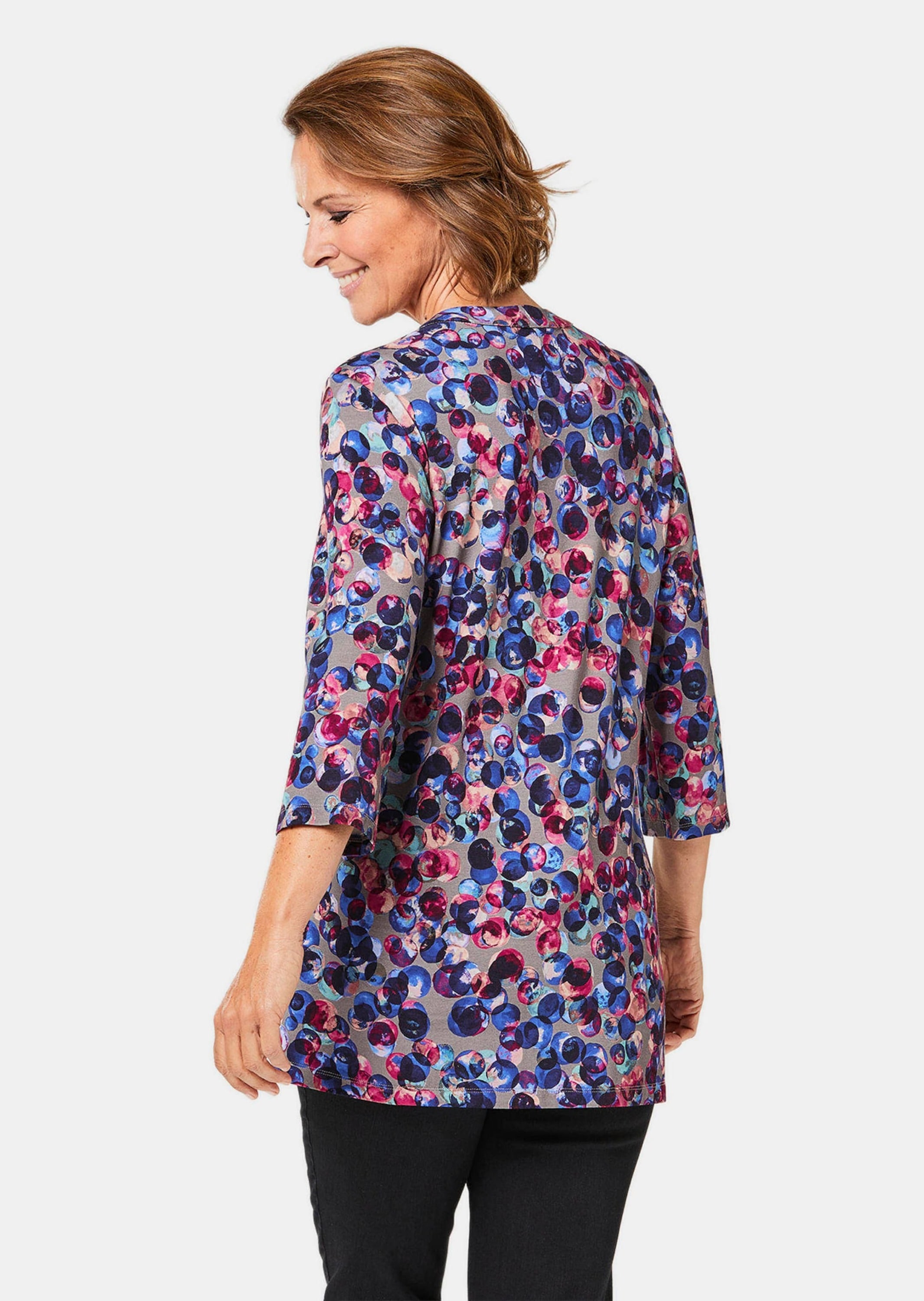 GOLDNER Print-Shirt »Figurschmeichelndes Drucktunika-Shirt«