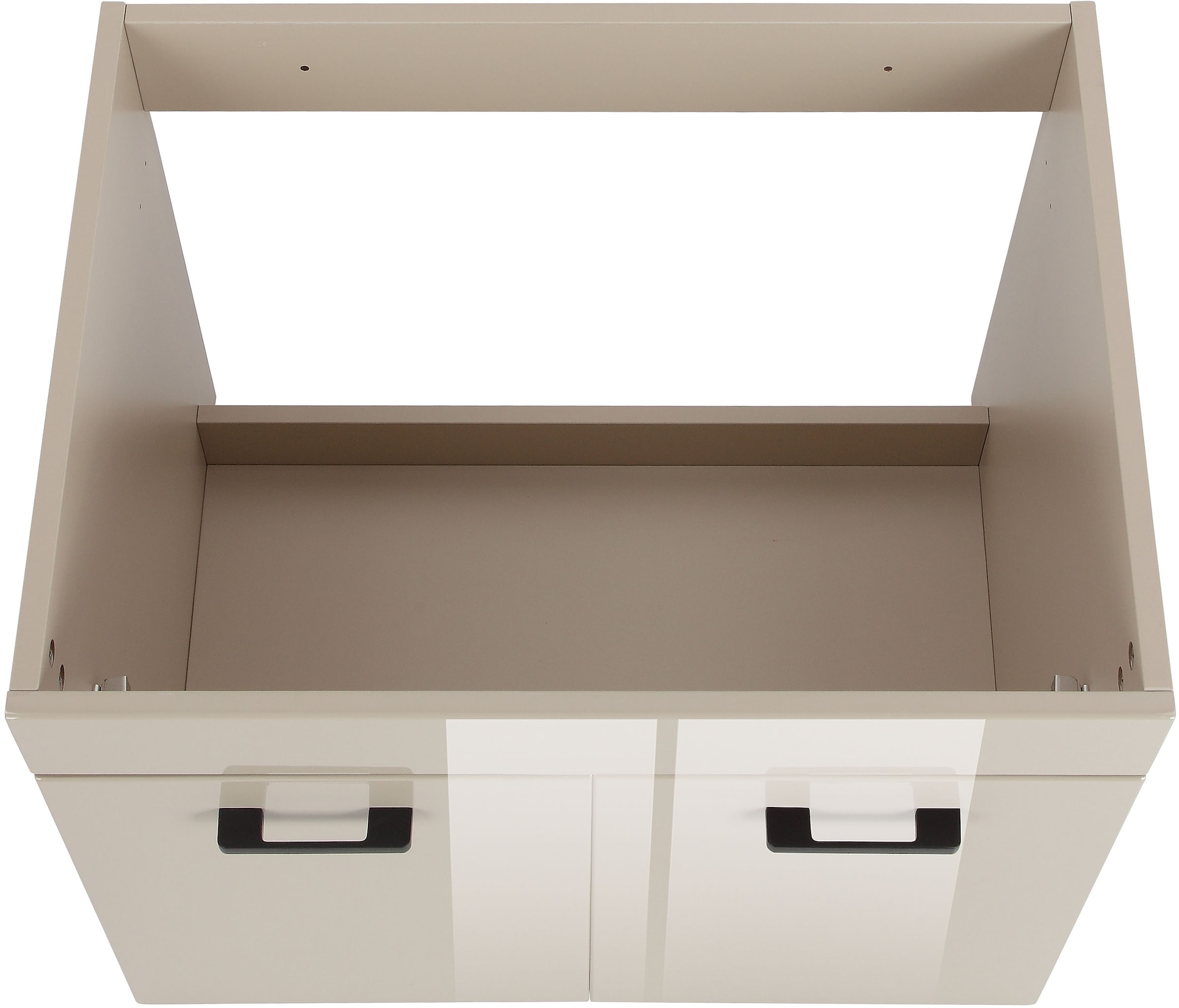 welltime Waschtisch »Florenz, Breite 60cm, 2 Tür, 2 Fächer, MDF-Front«, Waschplatz mit 2 Türen,in verschiedenen Farben erhältlich, Badmöbel