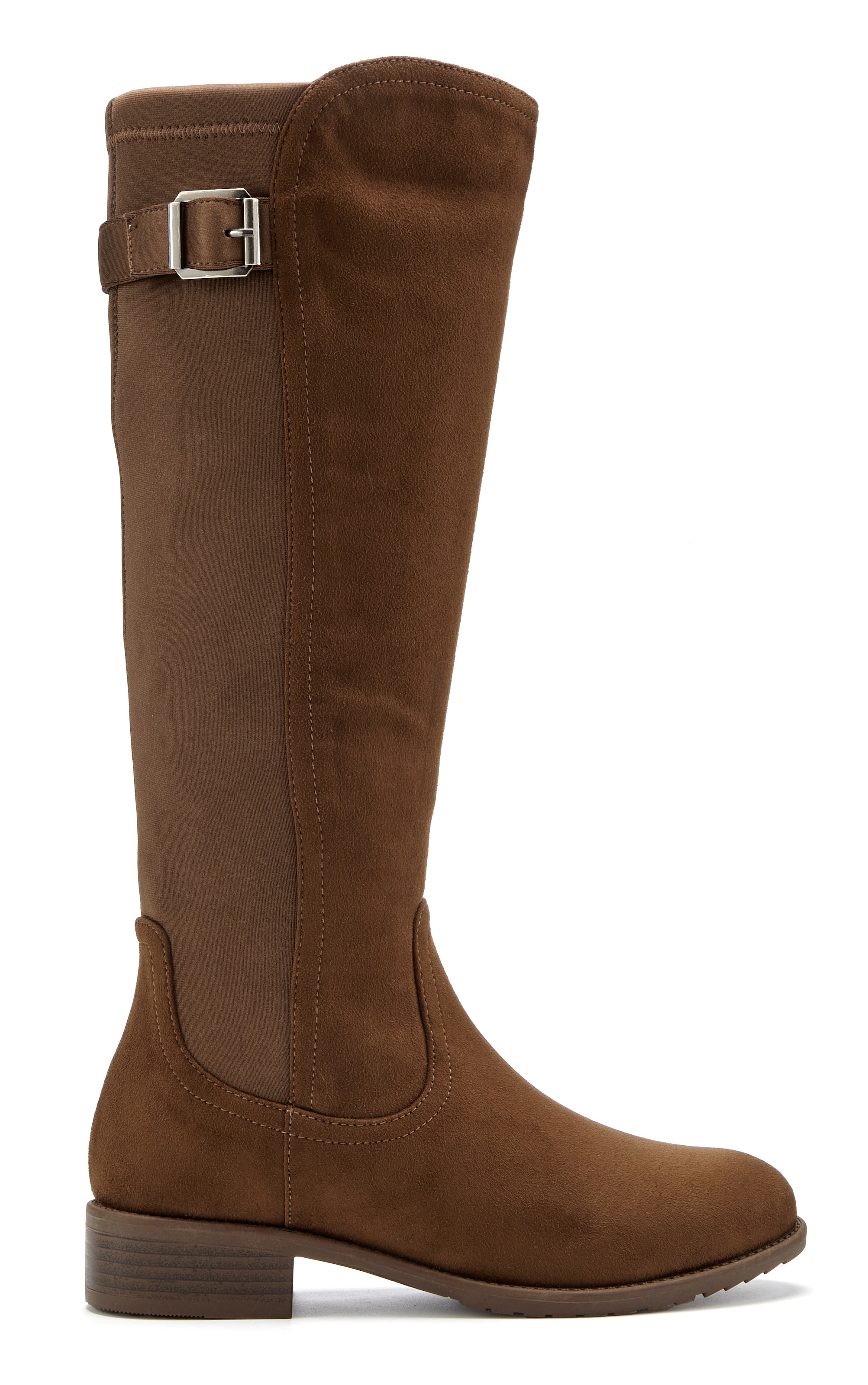 LASCANA Stiefel »Boots, Langschaftstiefel, Stiefelette,«  NEU mit Stretch-Einsatz, Langschaft und Zierschnalle