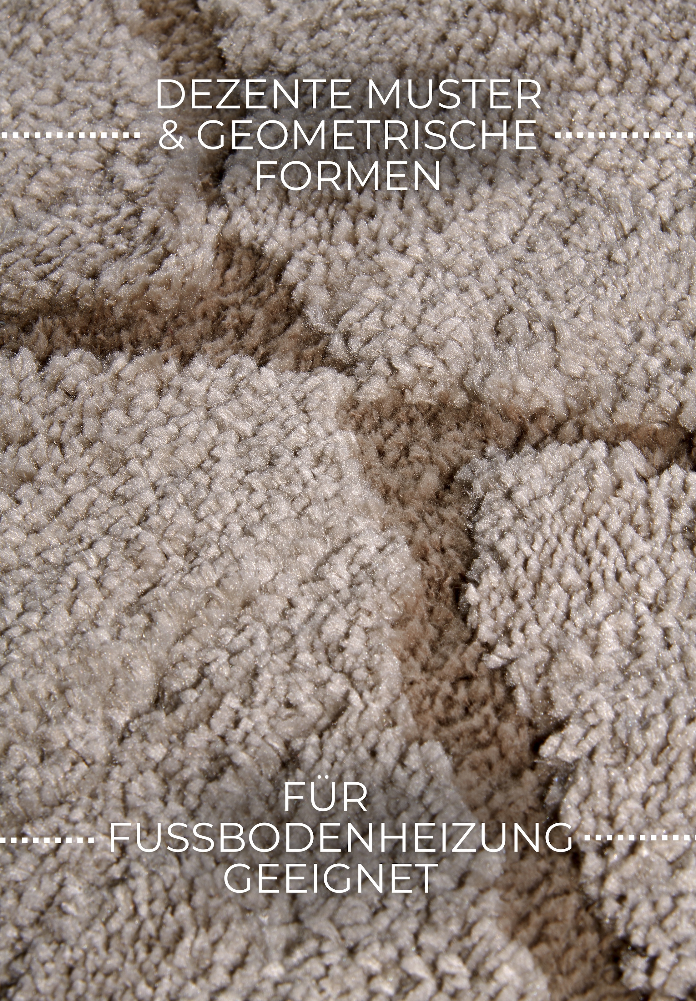 ELLE DECORATION Hochflor-Teppich »Perrotin«, rechteckig, Hochflor, Shaggy, flauschig, weich, Langflor, modern, Hoch Tief Effekt