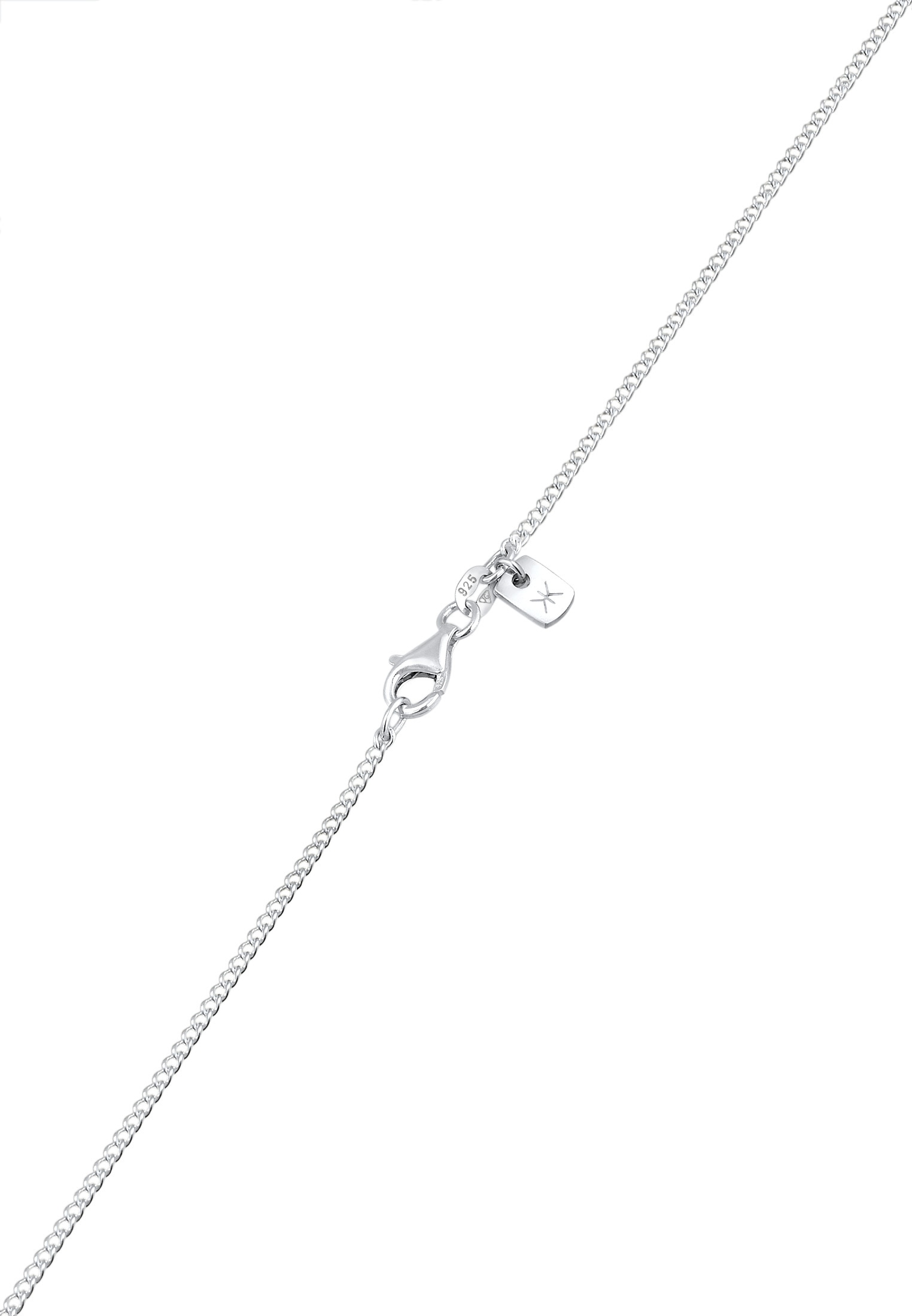 Kuzzoi Kette mit Anhänger »Halskette Herren Weltkugel Coin 925 Silber«